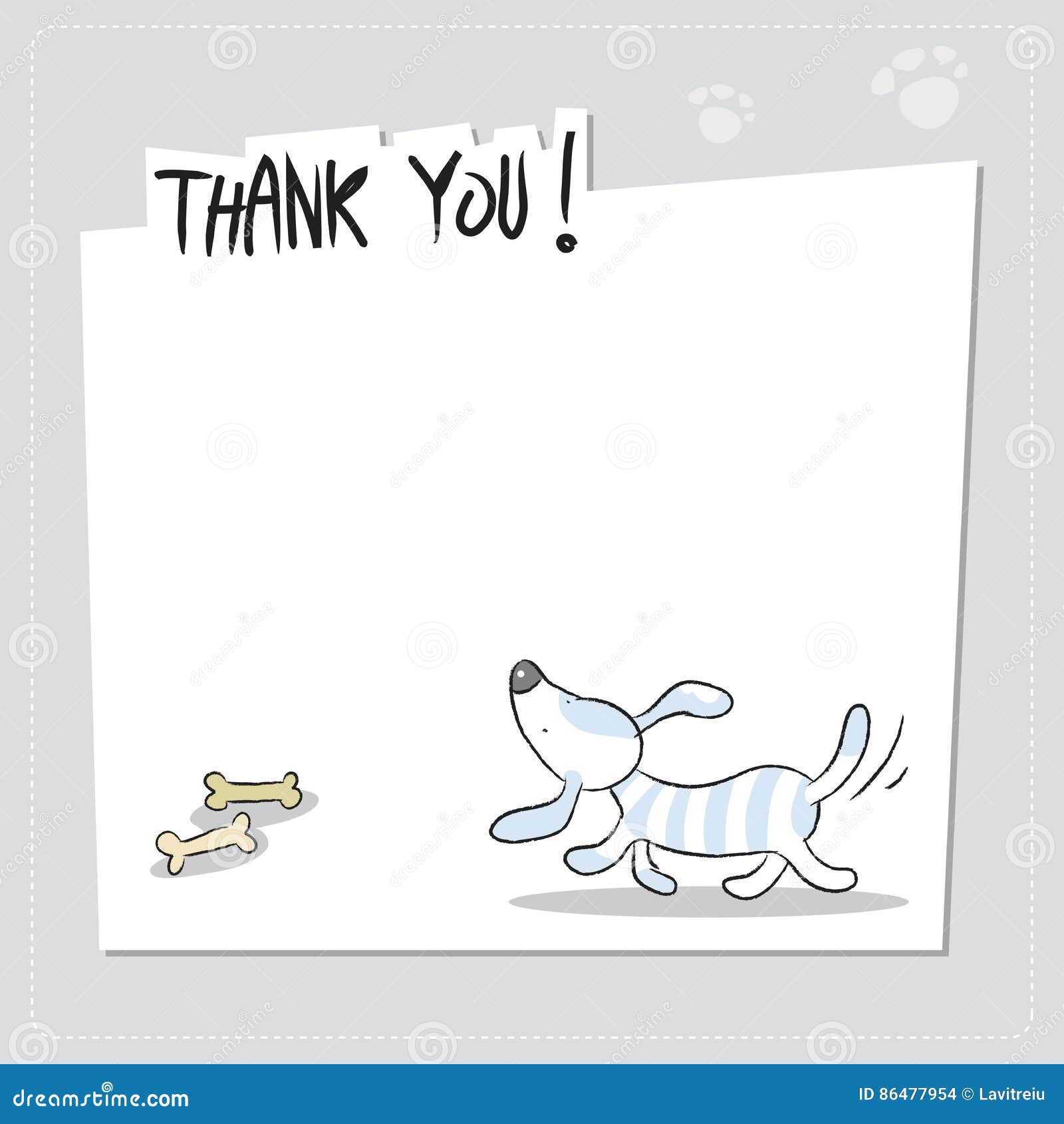 Thank You Card Dog Stock Illustrations 109 Thank You Card Dog Stock Illustrations Vectors Clipart Dreamstime