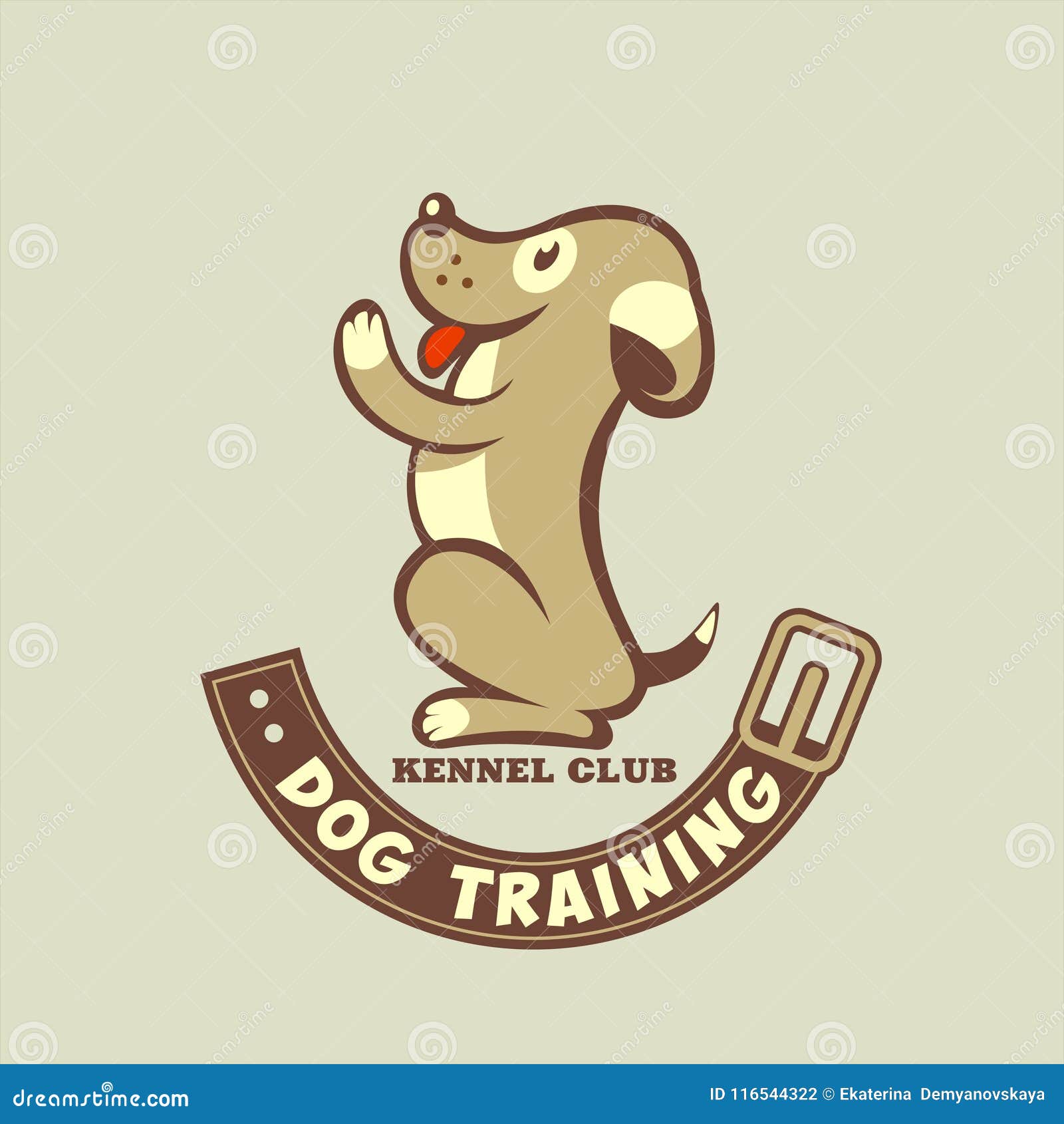 Dog Training. Kennel Club. Vector Logo, Icon Stock Vector