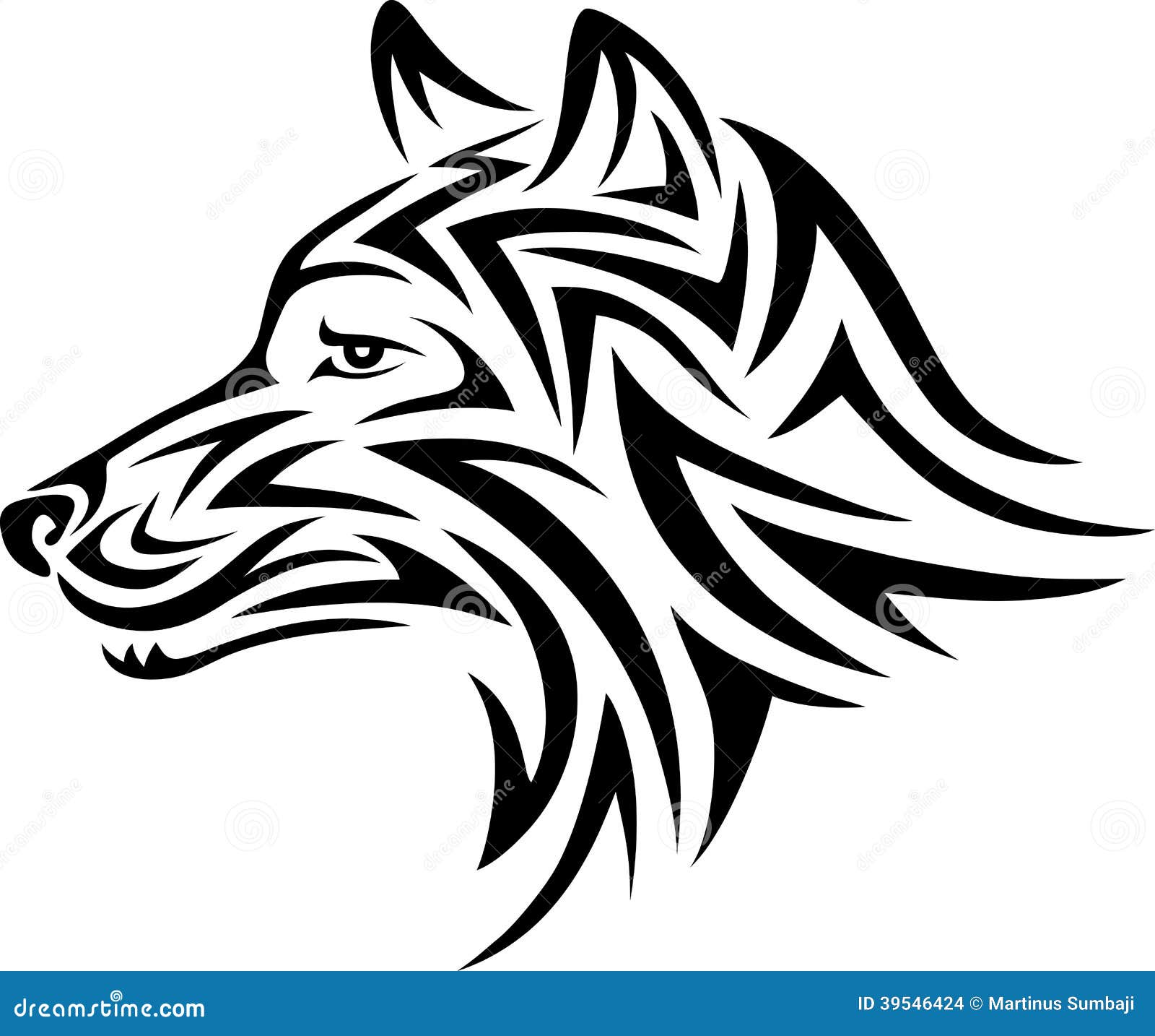 Dog Tribal Stock Vector - Image: 39546424