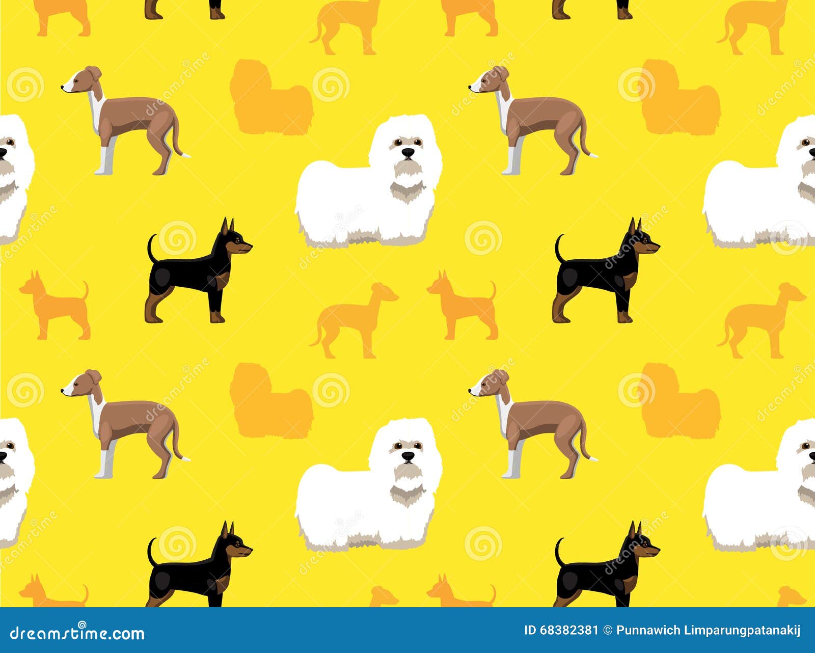 Dog Wallpaper 5 stock vector. Illustration of character - 68382381