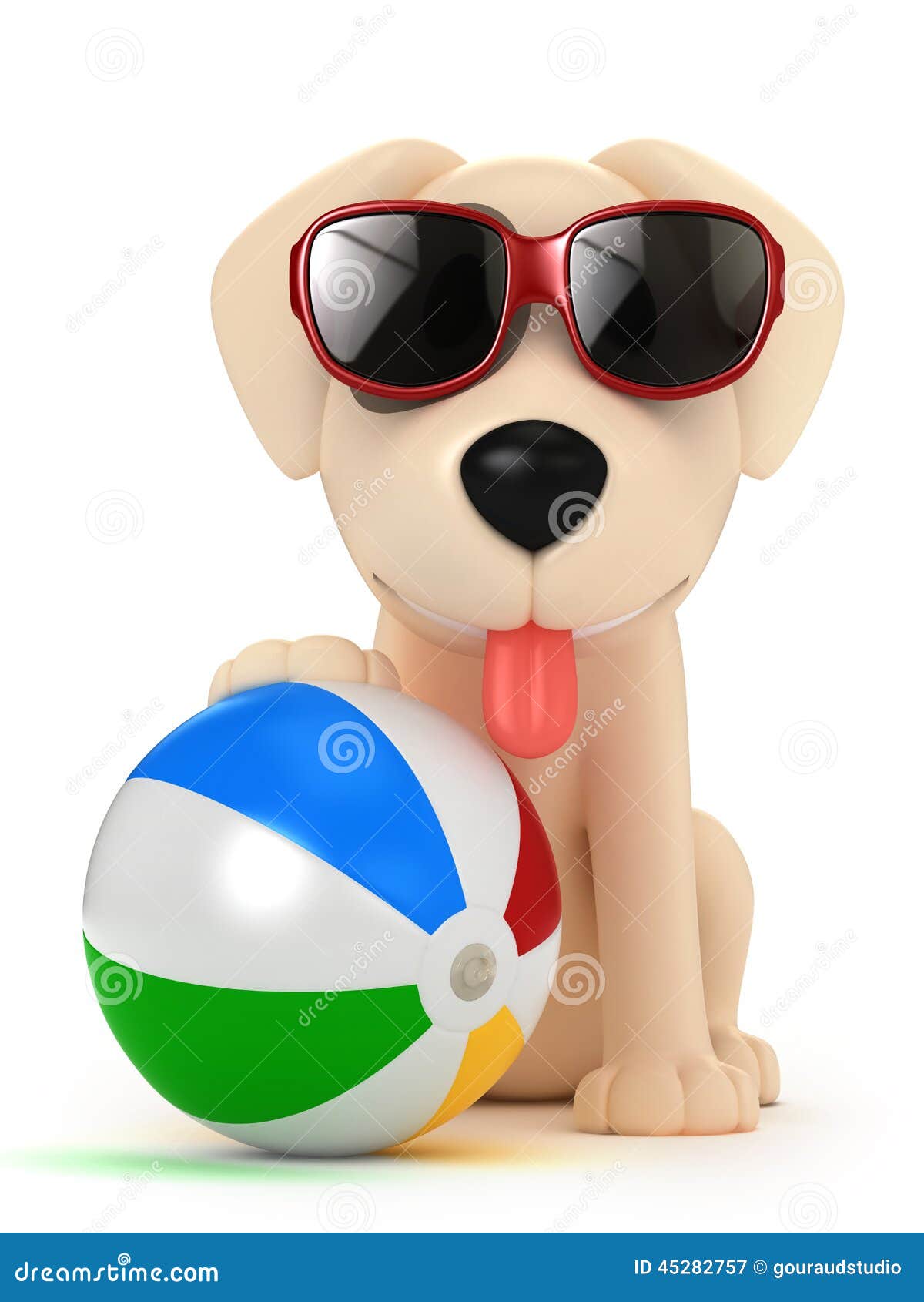 Dog wearing sunglasses stock illustration. Illustration of heat 45282757