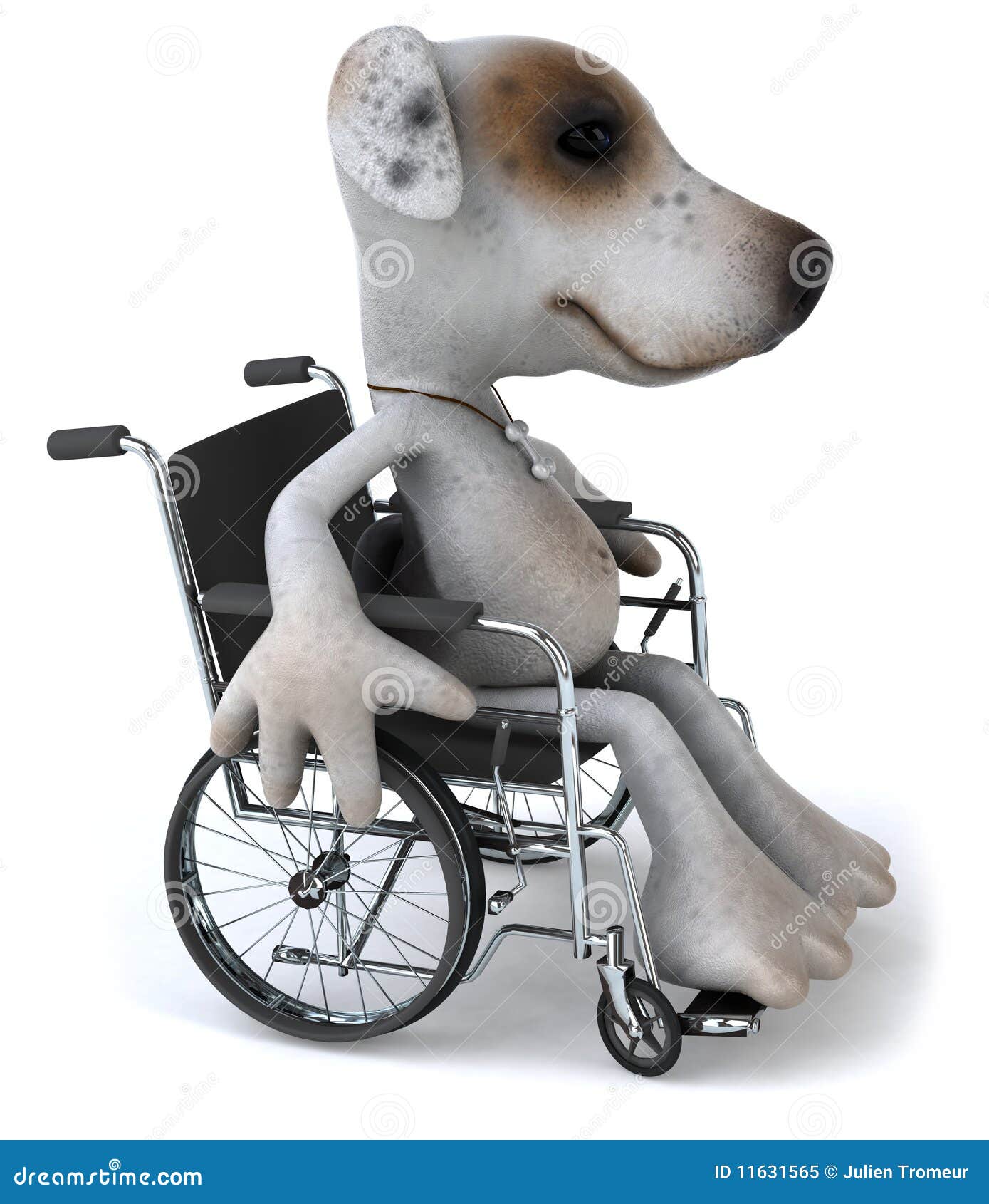 Dog in a wheelchair stock illustration. Illustration of friend 11631565