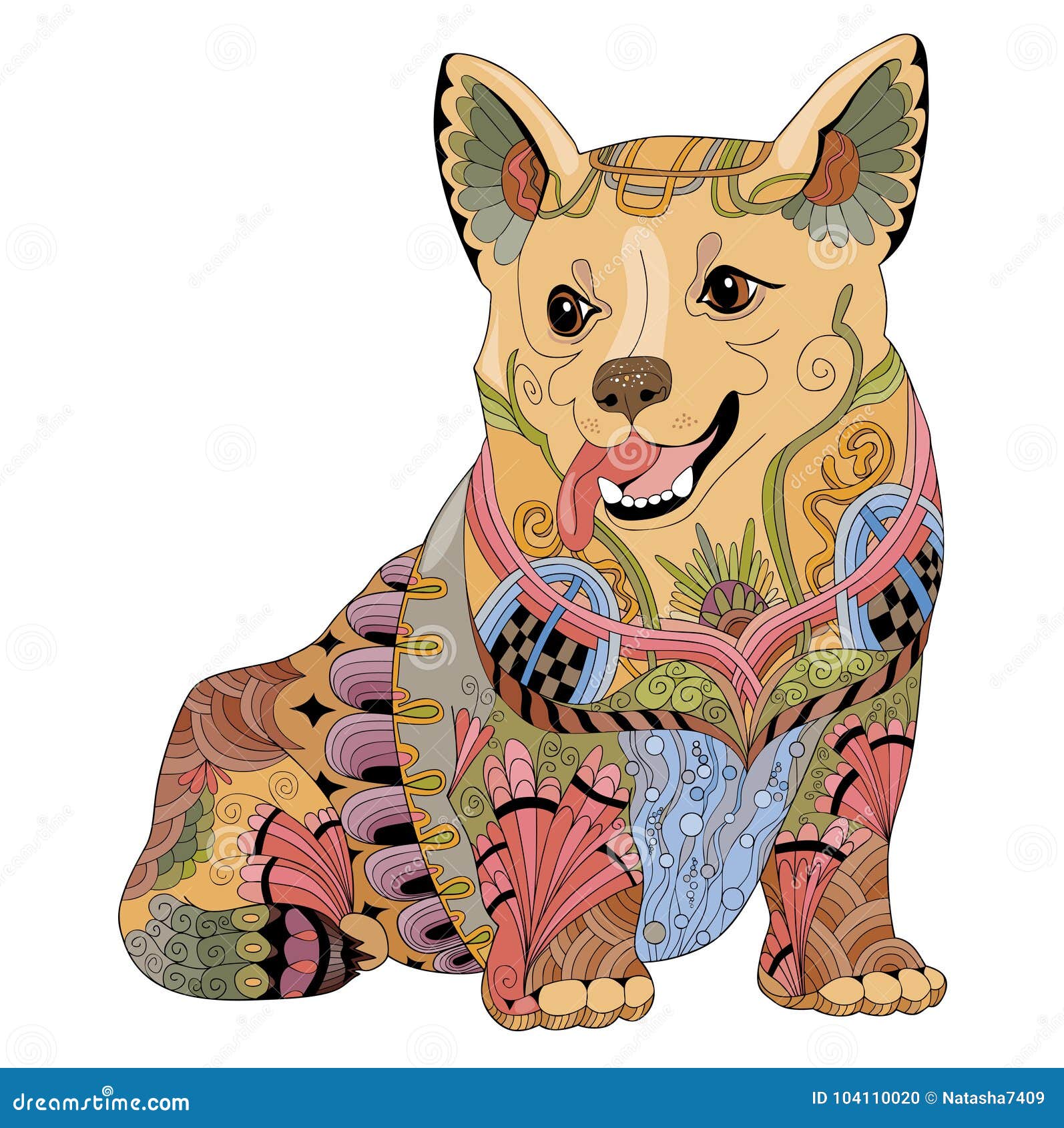 Zentangle Dog Images – Browse 2,362 Stock Photos, Vectors, and Video