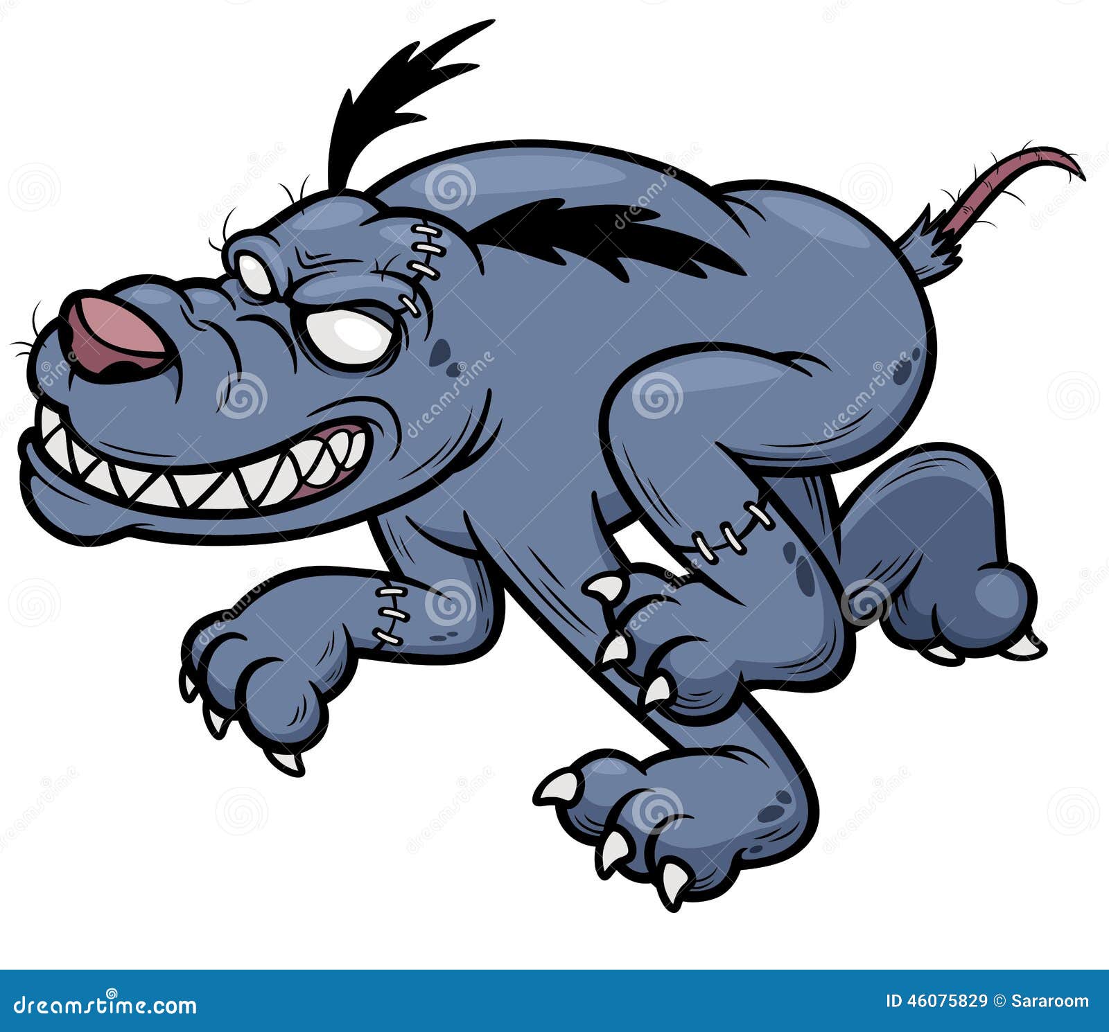 Dog zombie stock vector. Illustration of monster, fear - 46075829 Dog zombie stock vector. Illustration of monster, fear - 46075829