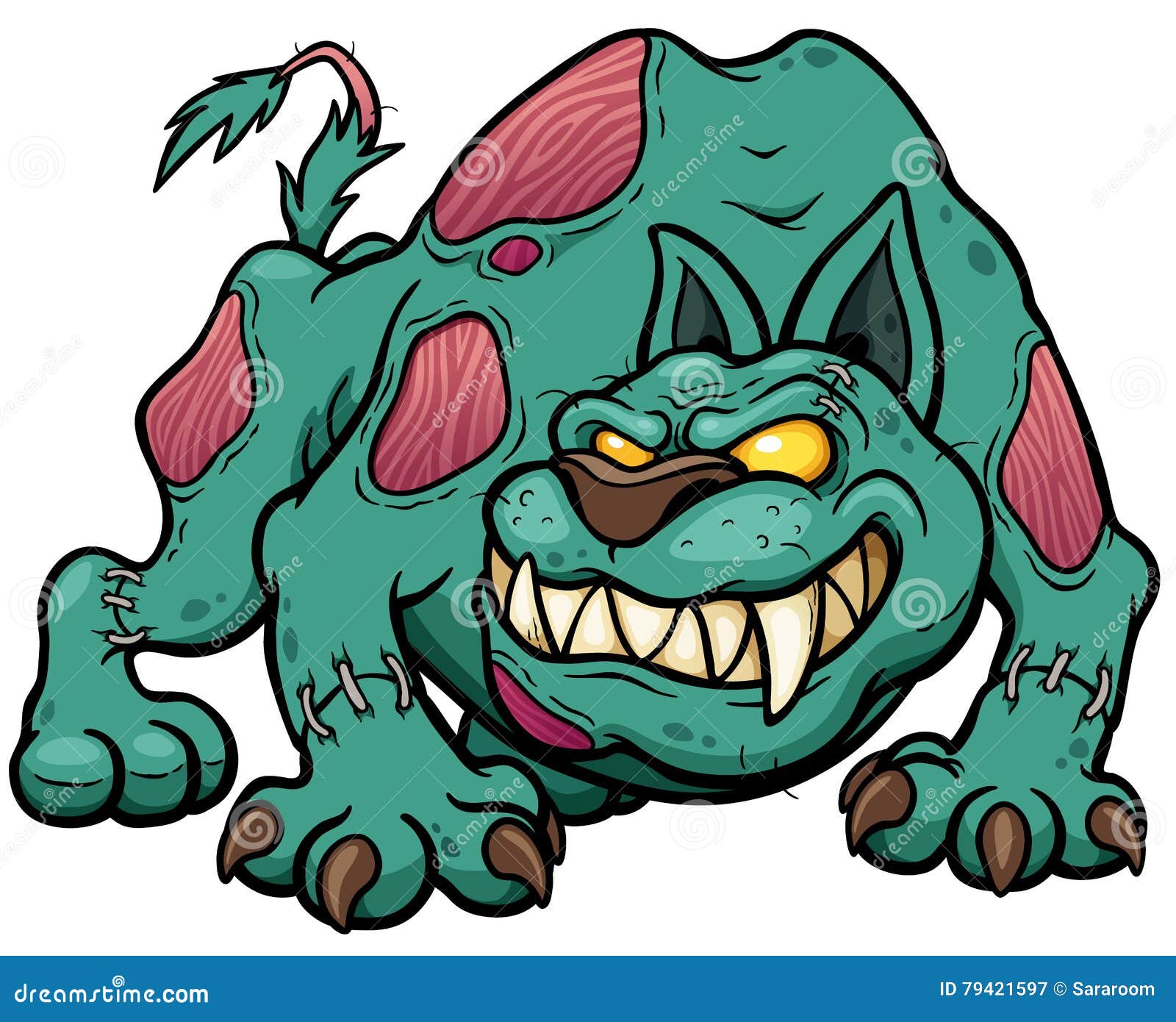 Dog zombie stock vector. Illustration of fear, cartoon - 79421597 Dog zombie stock vector. Illustration of fear, cartoon - 79421597