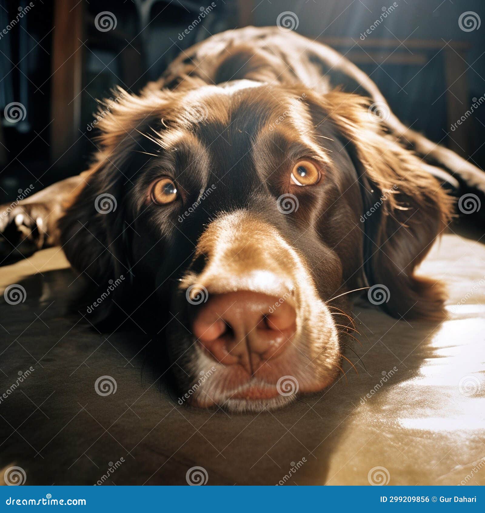 Preference for Sleeping Positions in Dogs Stock Photo Image of