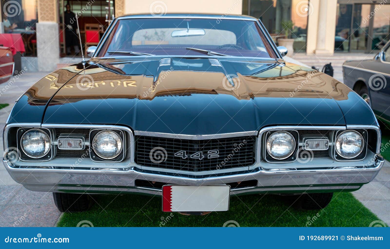 Doha,Qatar 3 March 2020 1968 Oldsmobile 442 Classic Car Editorial