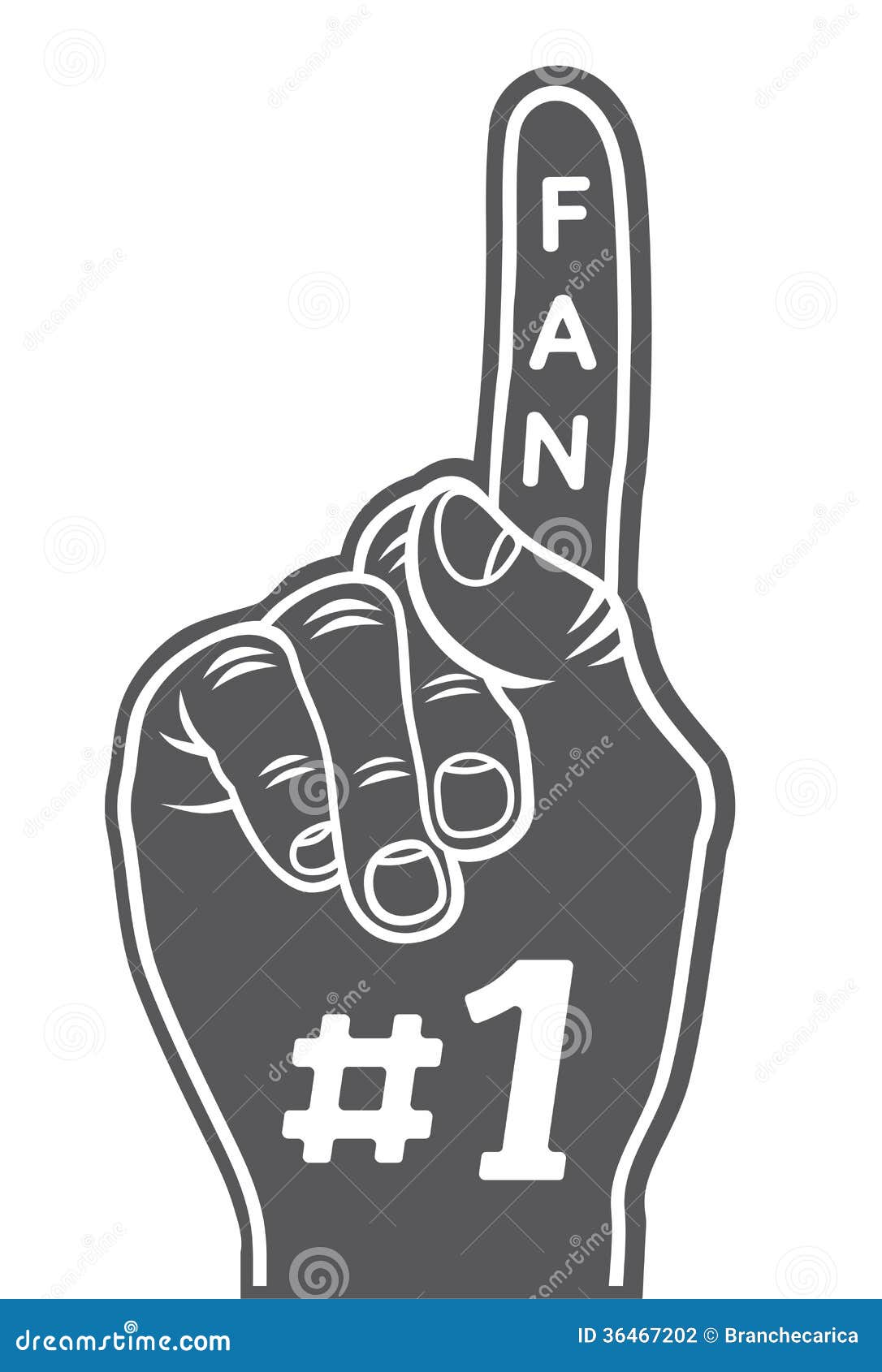 Main Mousse Personnalisé Supporter Événement Sportif