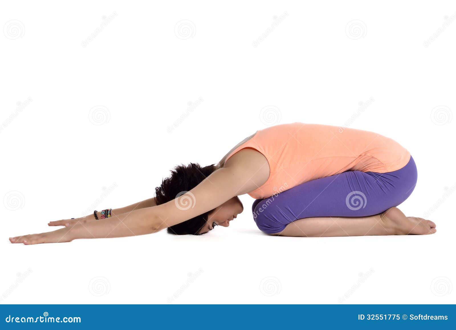 doing yoga