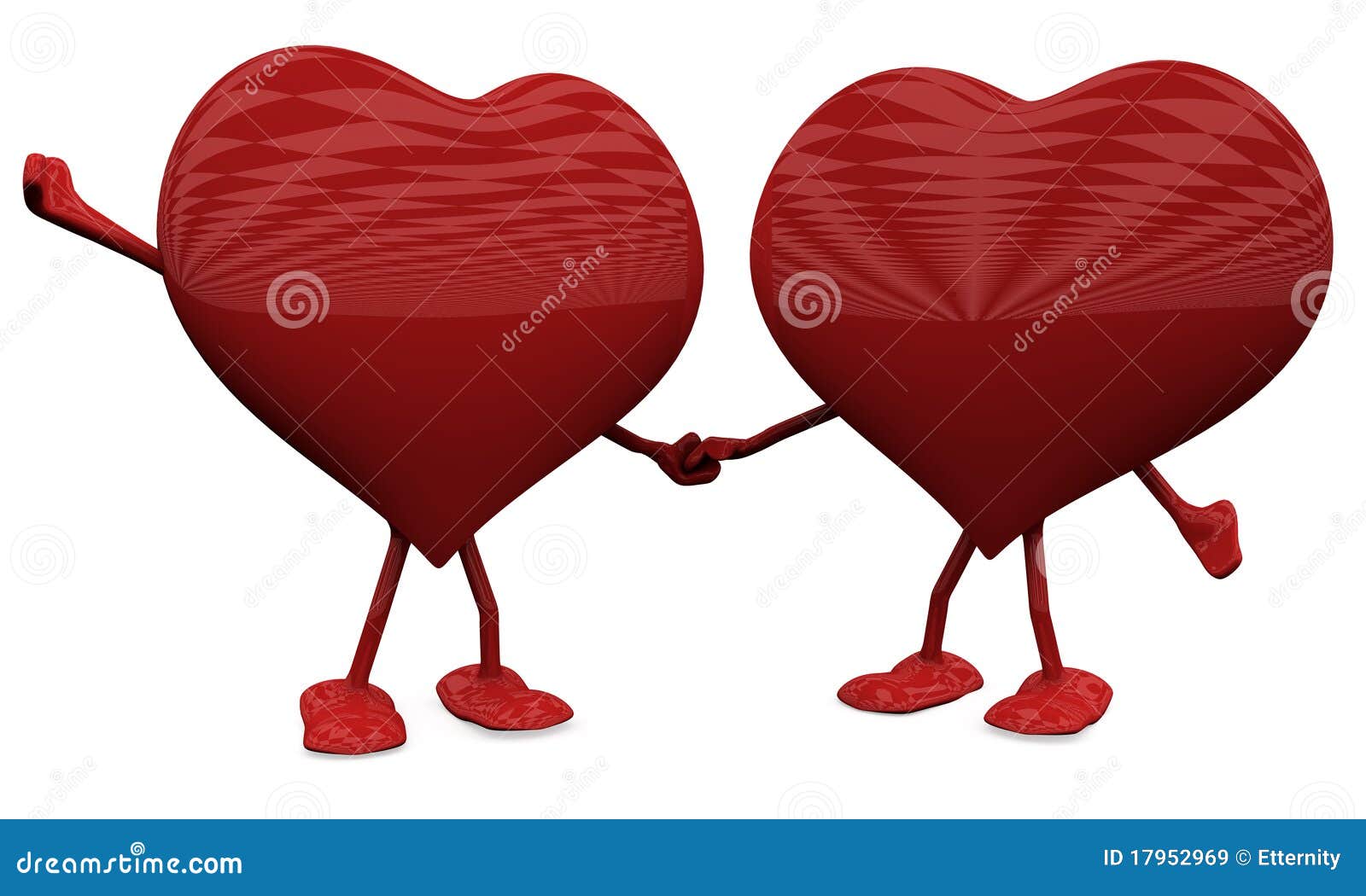 Dois Coracoes No Amor Ilustracao Stock Ilustracao De Feliz 17952969