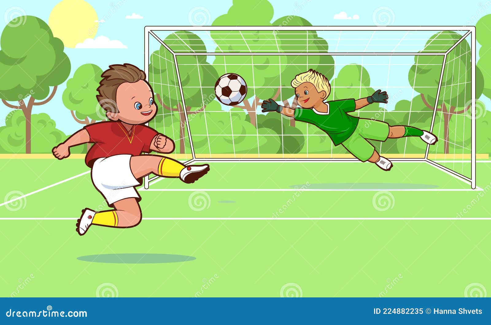 Crianças Jogando Futebol, Download Grátis, Desenho, Vetor
