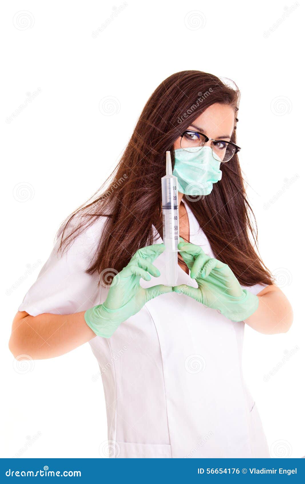 doktor medical healthcare girl  on white background medicine