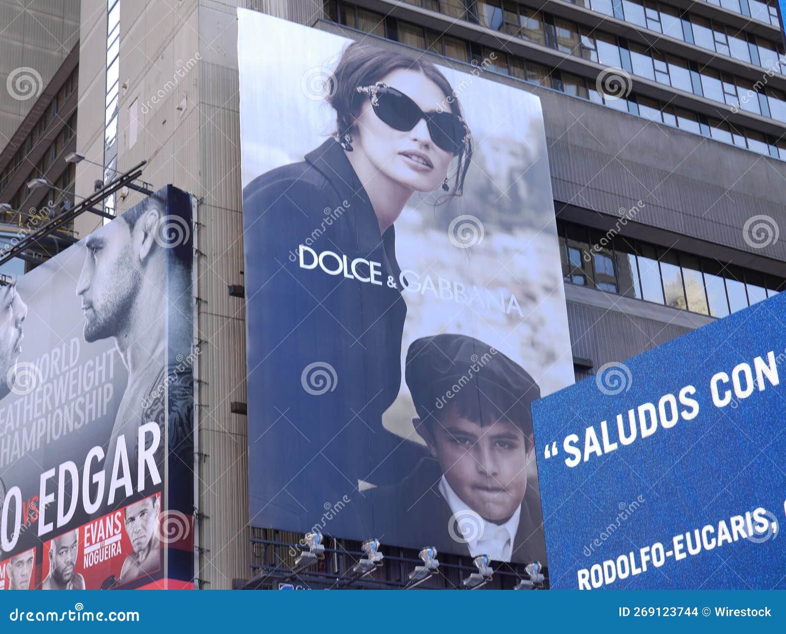 Dolce & Gabbana Advertisement in Midtown Manhattan, New York City