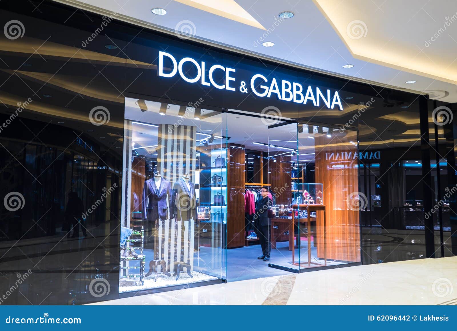 Dolce Gabbana Fashion Boutique Display Window. Hong Kong Editorial ...