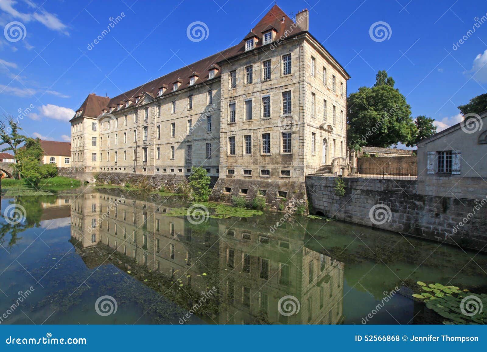 Dole, France stock photo. Image of canal, mediatheque 52566868
