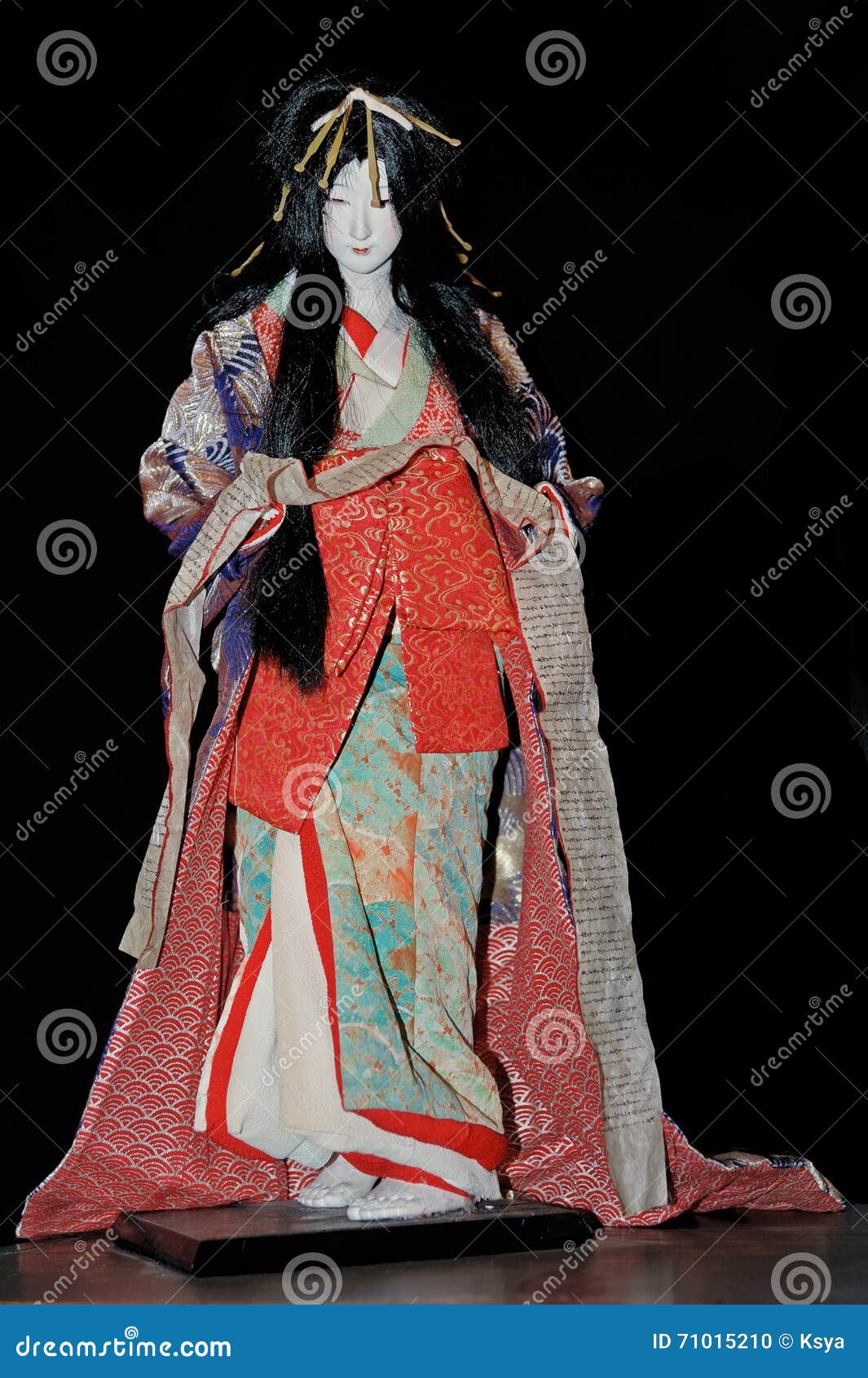 The Doll of Geisha in the Traditional Kimono Editorial Image - Image of ...