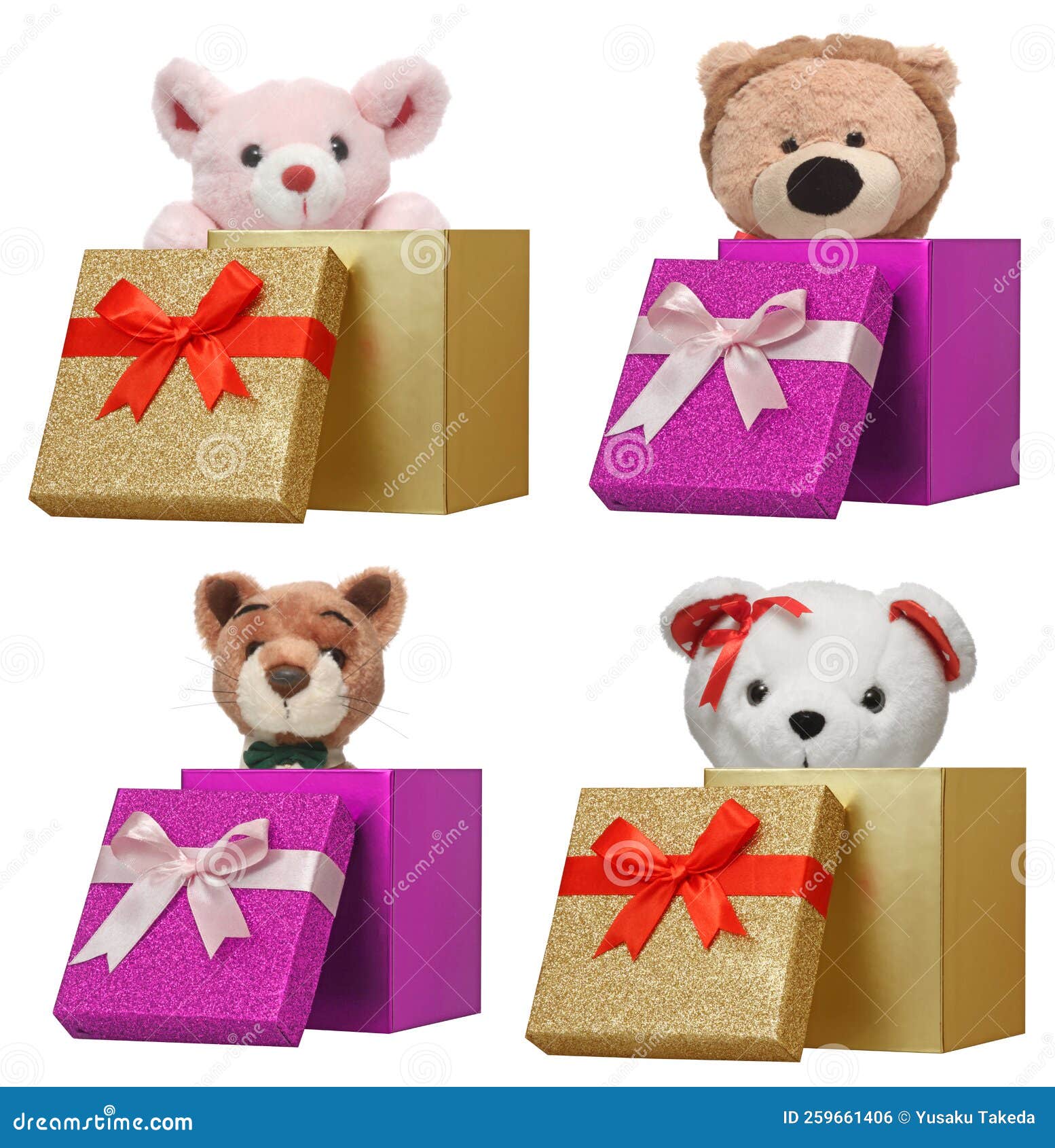 Doll with Gift Box stock photo. Image of paper, decoration 259661406