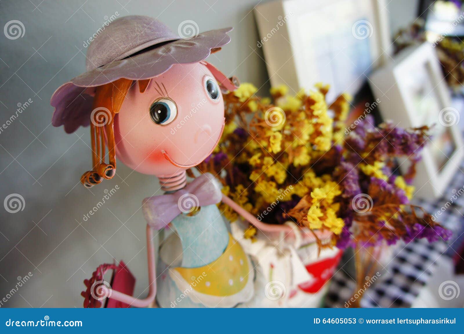 Doll for home decoration stock image. Image of room, modern 64605053