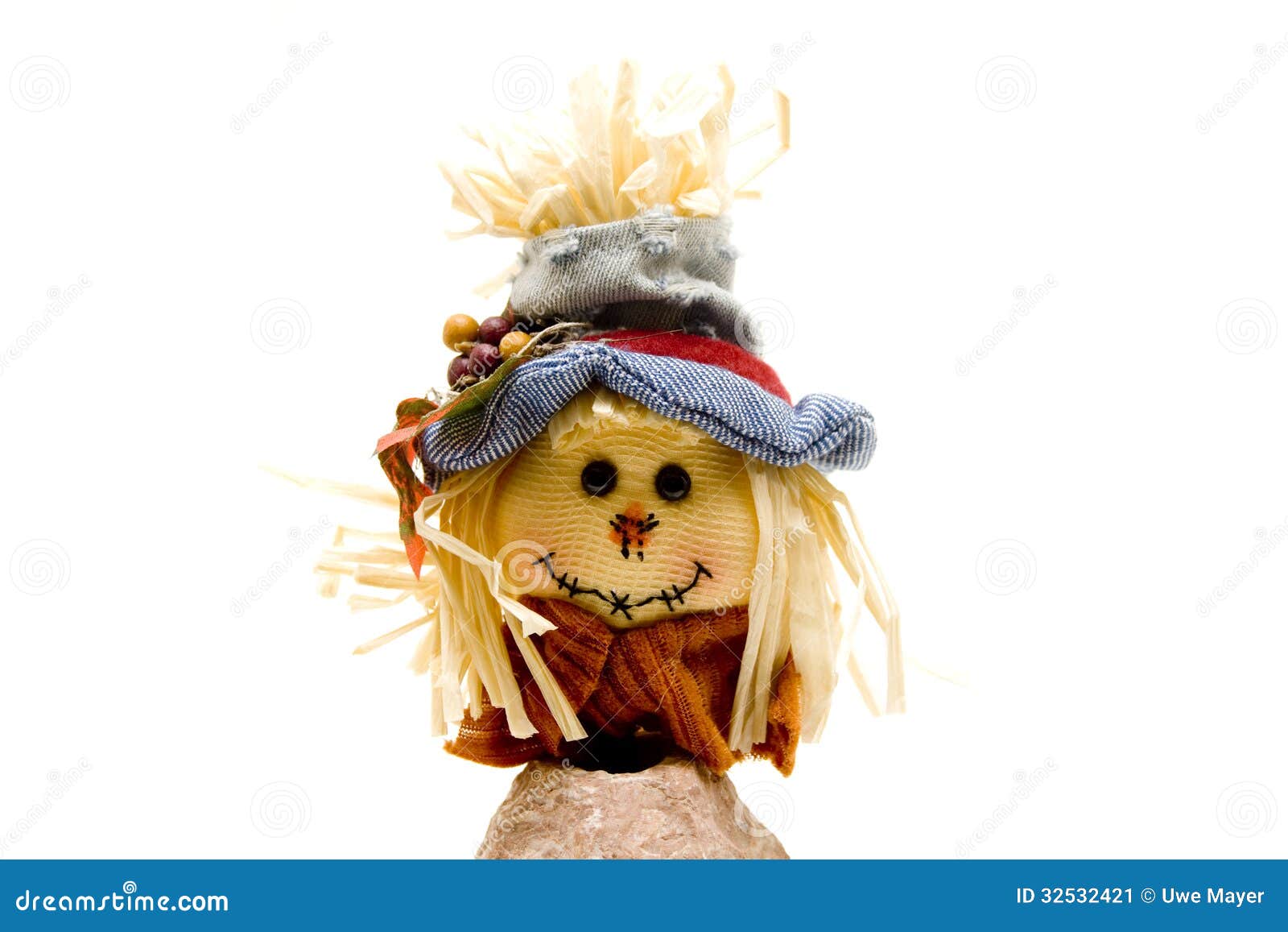 Doll with straw hair stock image. Image of table, household 32532421