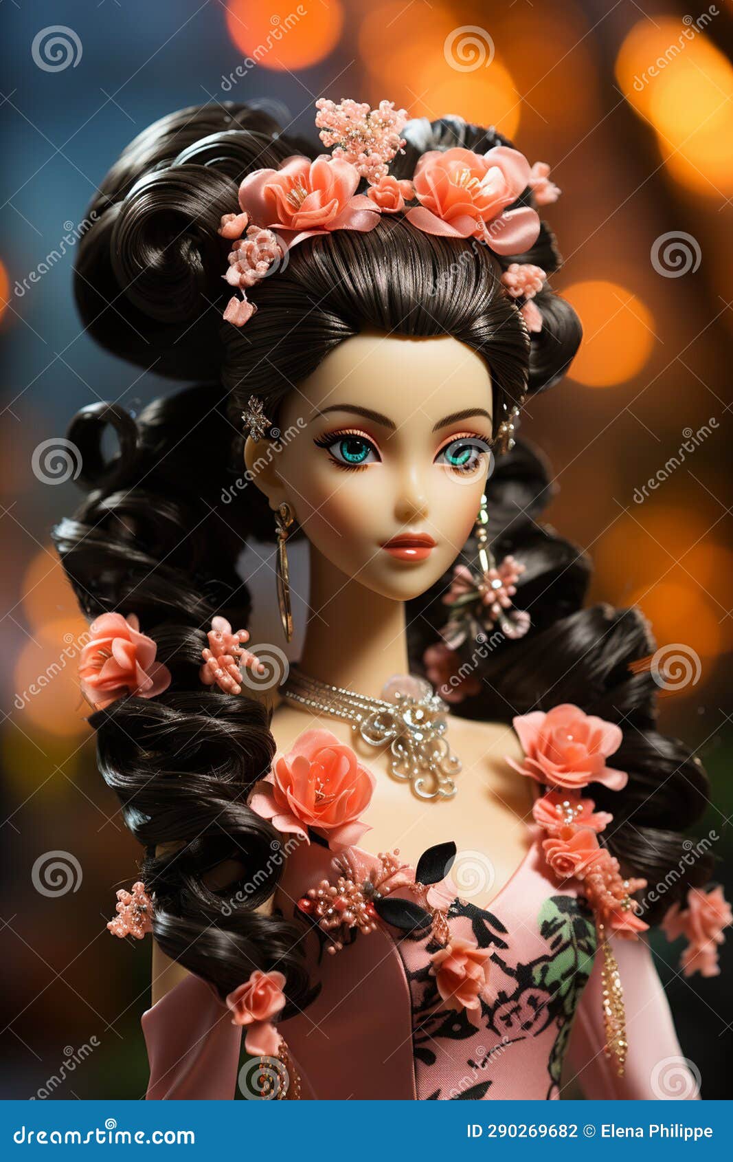 Doll World in China, Typical Chinese Doll. AI Generative Stock Photo
