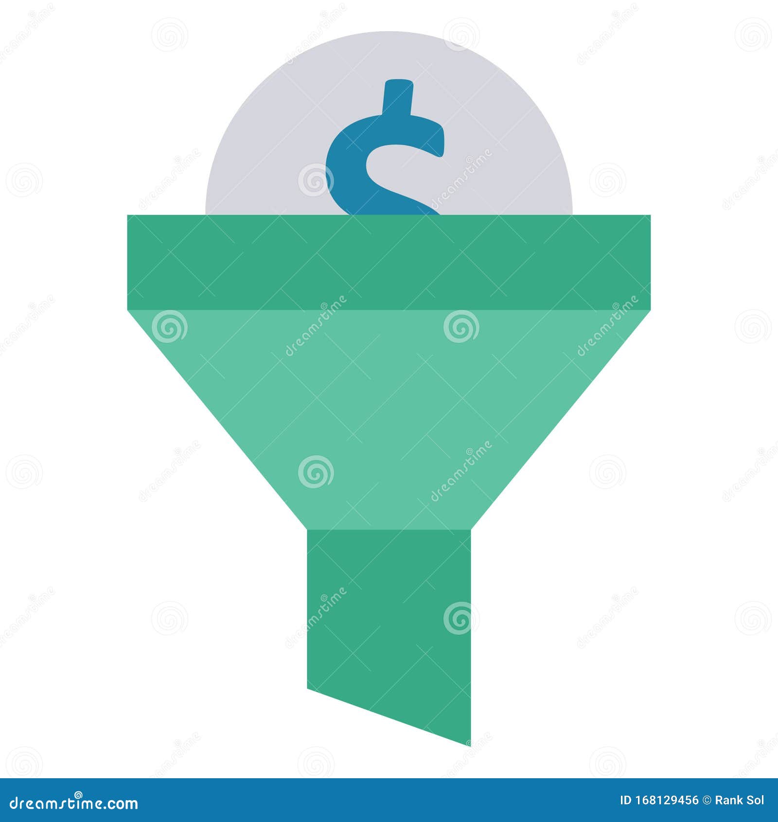 dollar color  icon which can be easily modified or edited