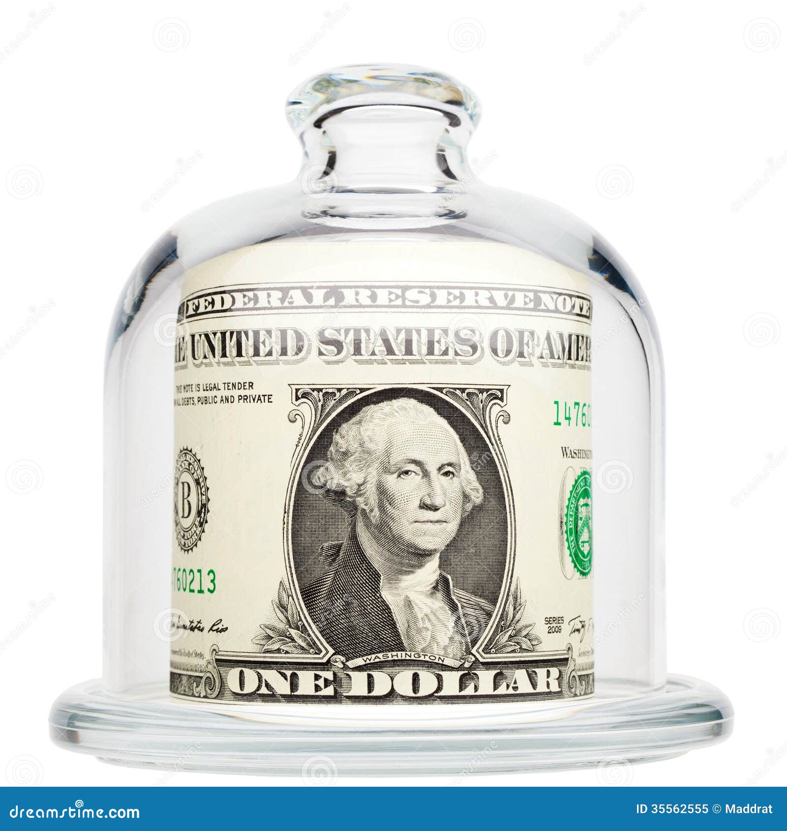 Dollar is a glass dome stock image. Image of round, inspiration 35562555