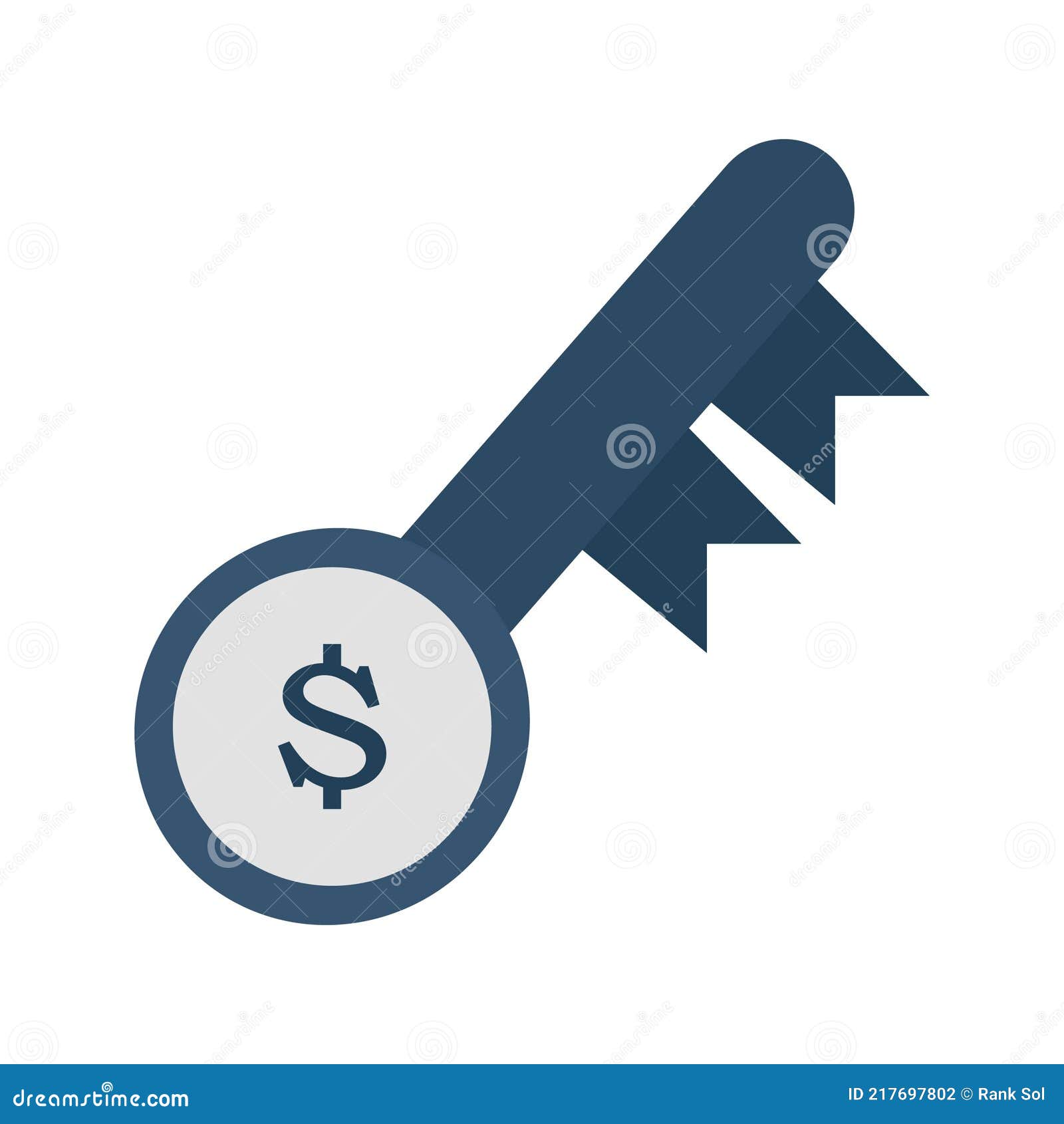 dollar with key   icon which can easily modify or edit