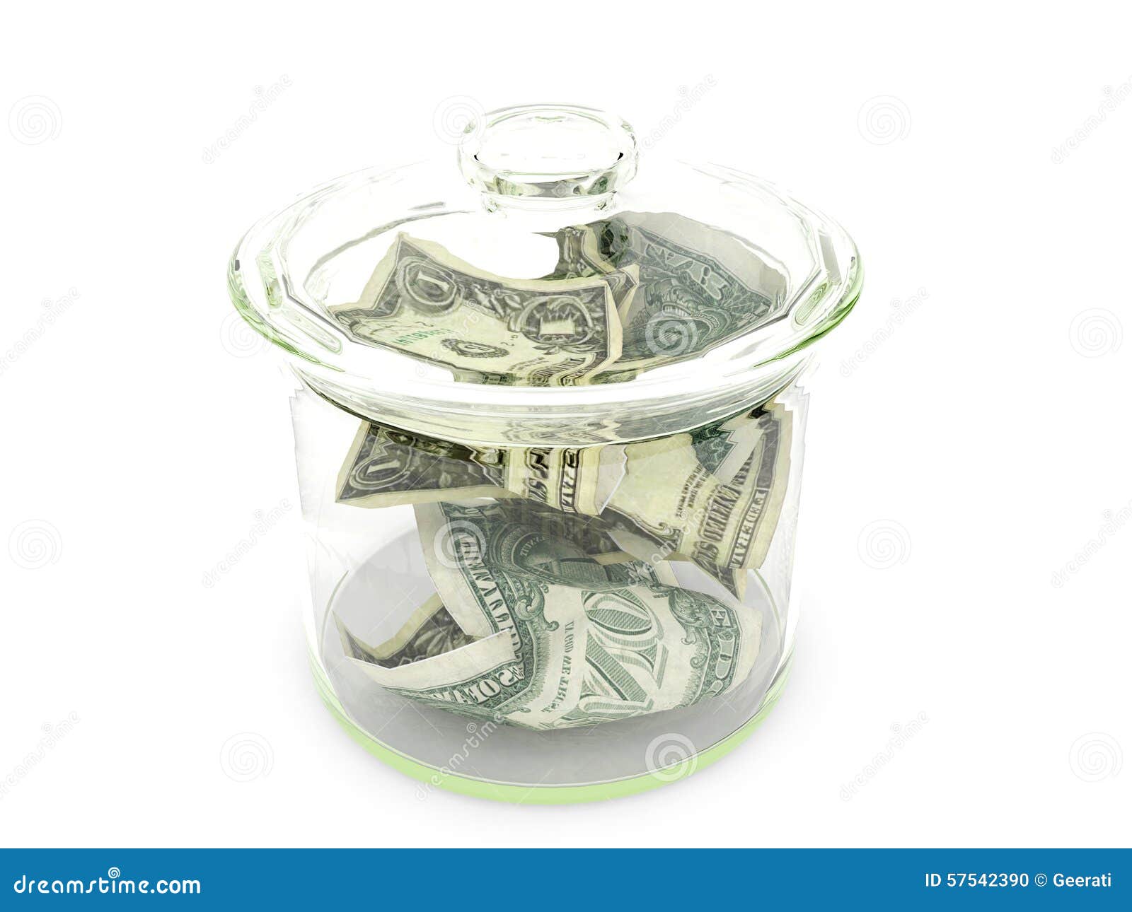 Dollar Money in Glass Bottle Stock Photo Image of banking, dollars