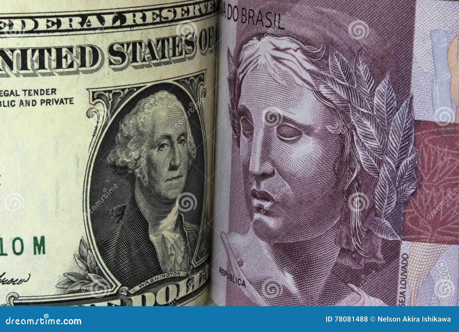 Brazilian Real Brl Us Dollar Usd Stock Photo 1936517764