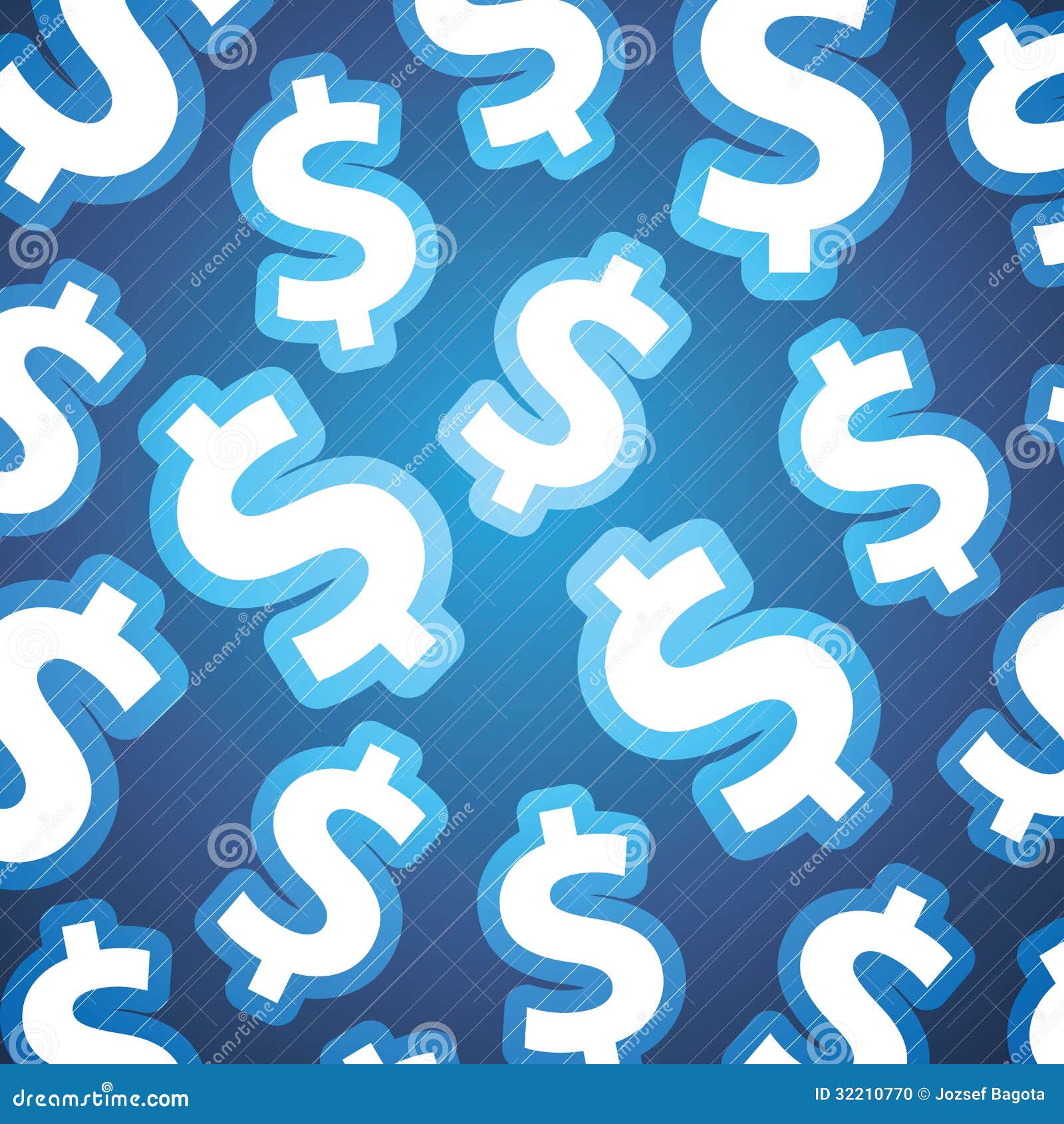 Dollar Signs Background stock vector. Illustration of cash 32210770