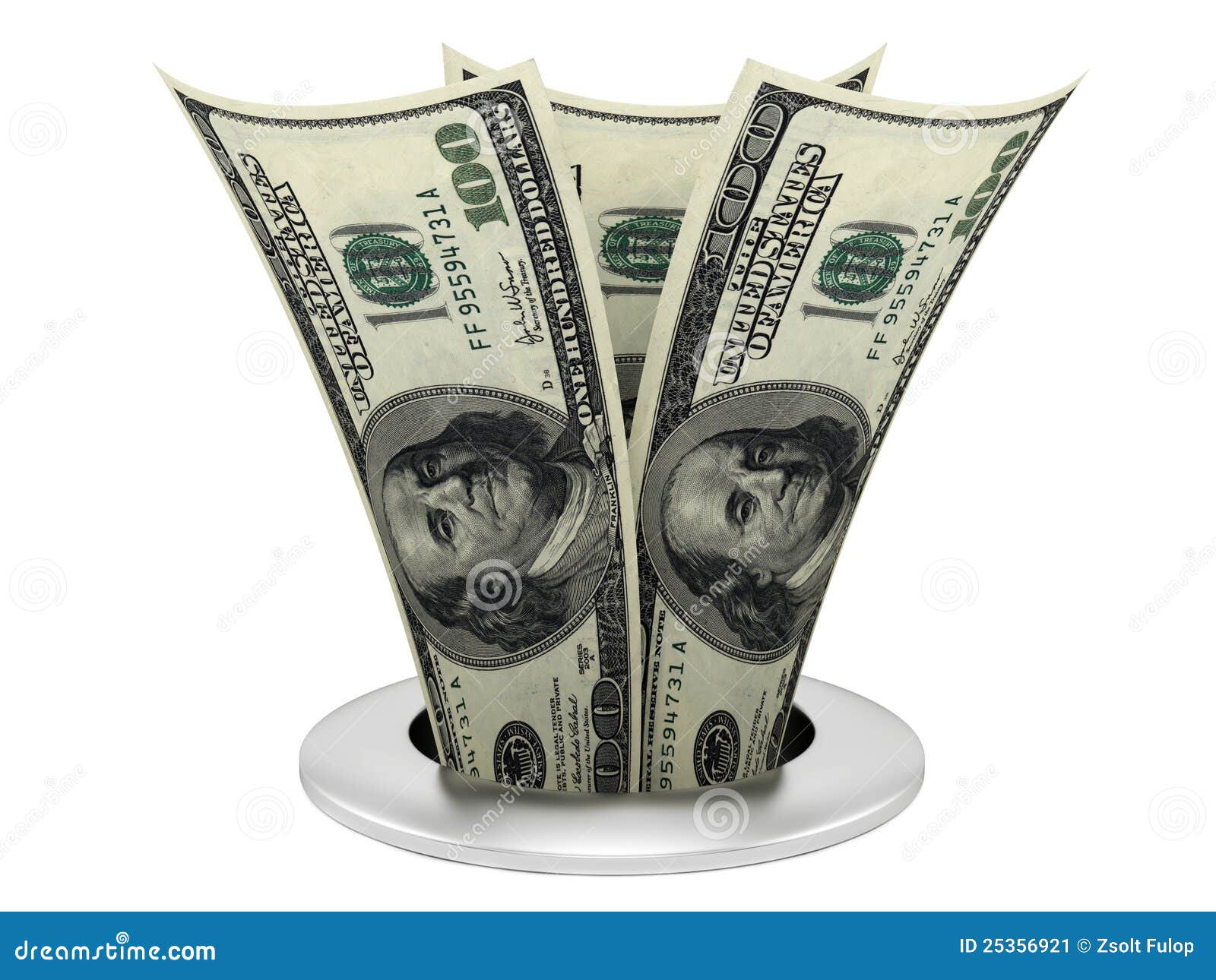Dollar sink stock illustration. Illustration of metaphoric 25356921