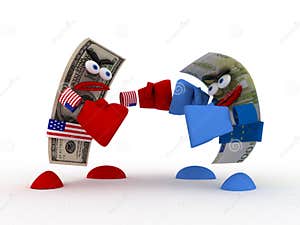 Dollar Vs Euro Stock Illustration Illustration Of Object 8815384 Dollar Vs Euro Stock Illustration Illustration Of Object 8815384