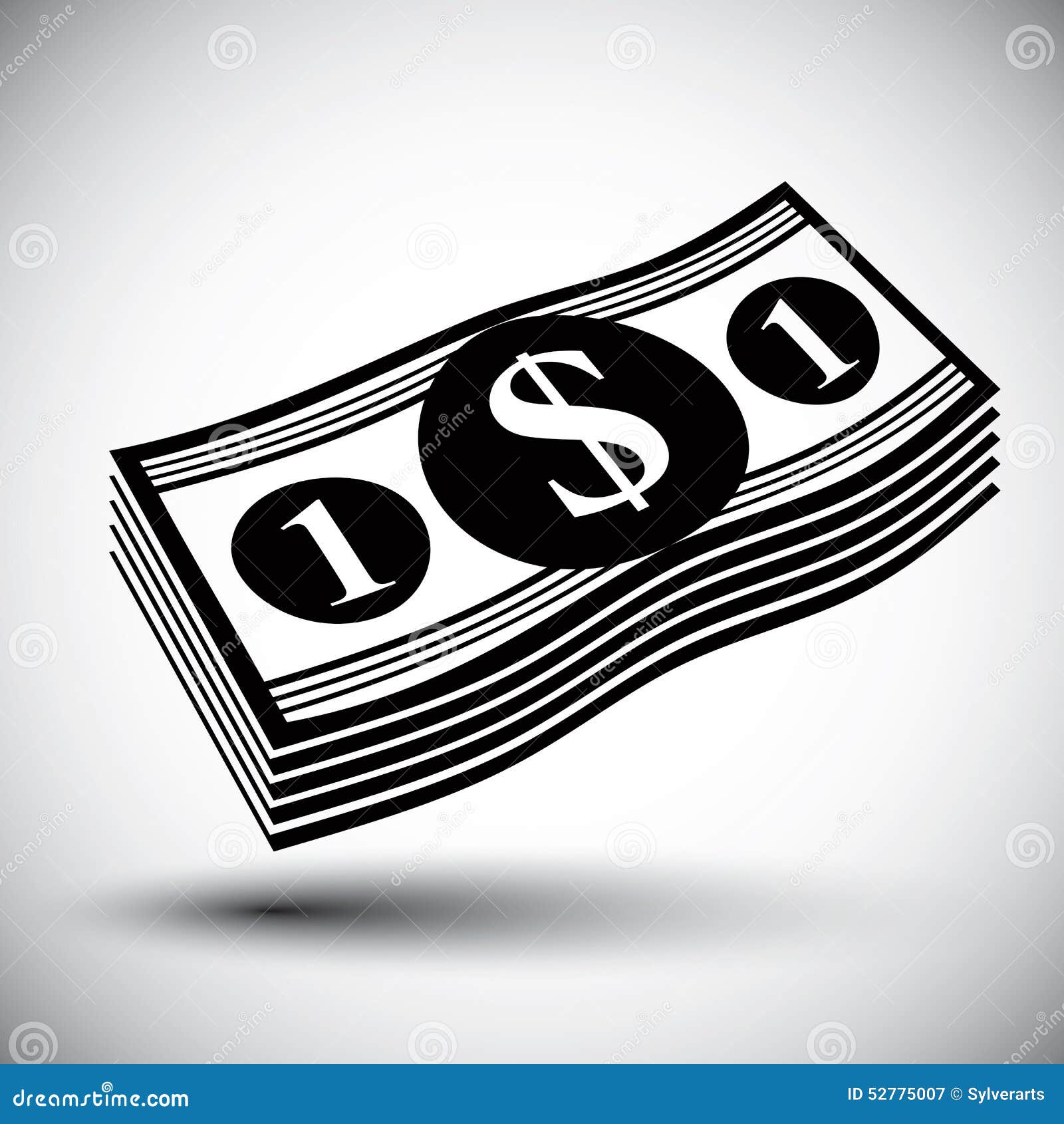 Download Dollars Cash Money Stack Vector Simple Single Color Icon ...