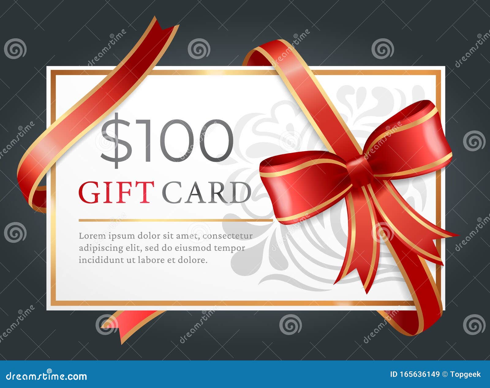 HD Black & Gold Gift Card Voucher Coupon Template PNG