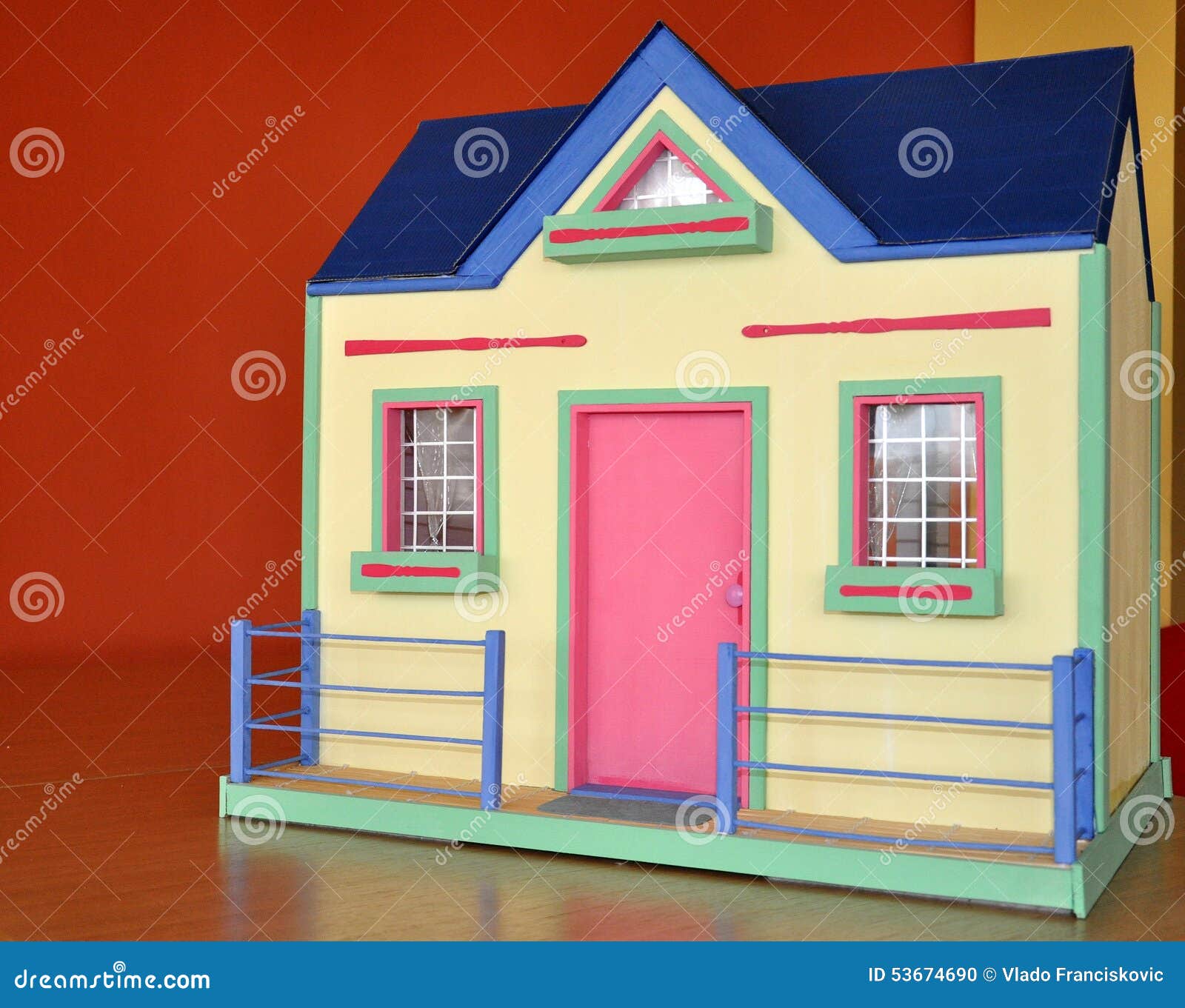 Dolls house stock photo. Image of childhood, house, fence 53674690