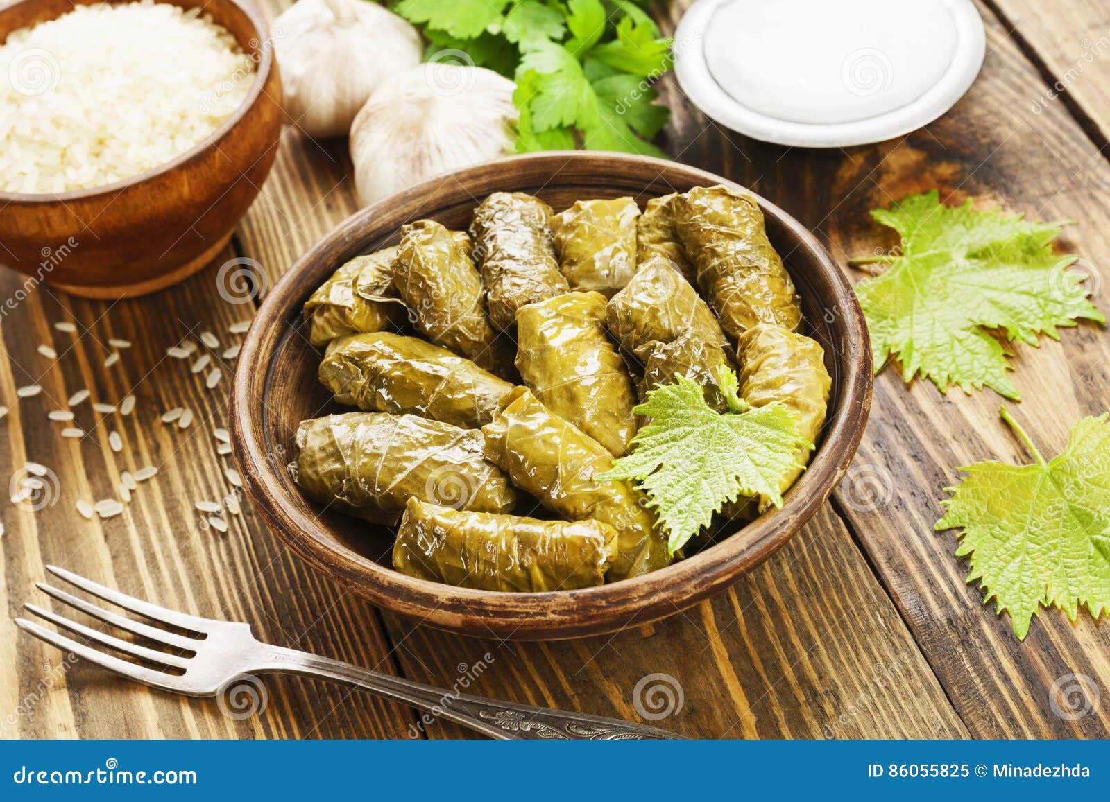 dolma on the plate