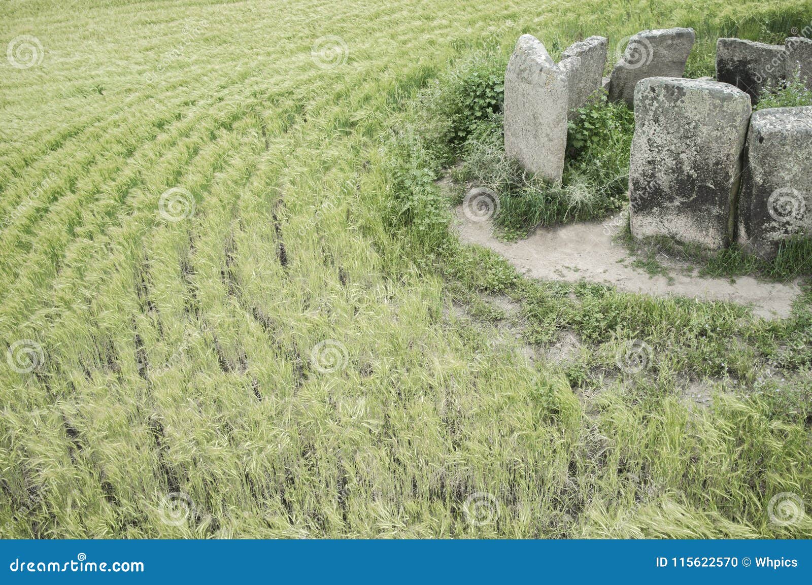 dolmen of cerca del marco, magacela, extremadura. spain