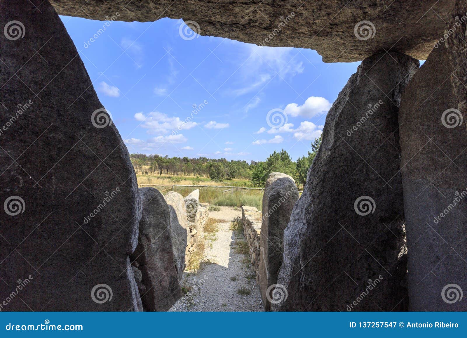 dolmen of cortico or dolmen of the house of the orca