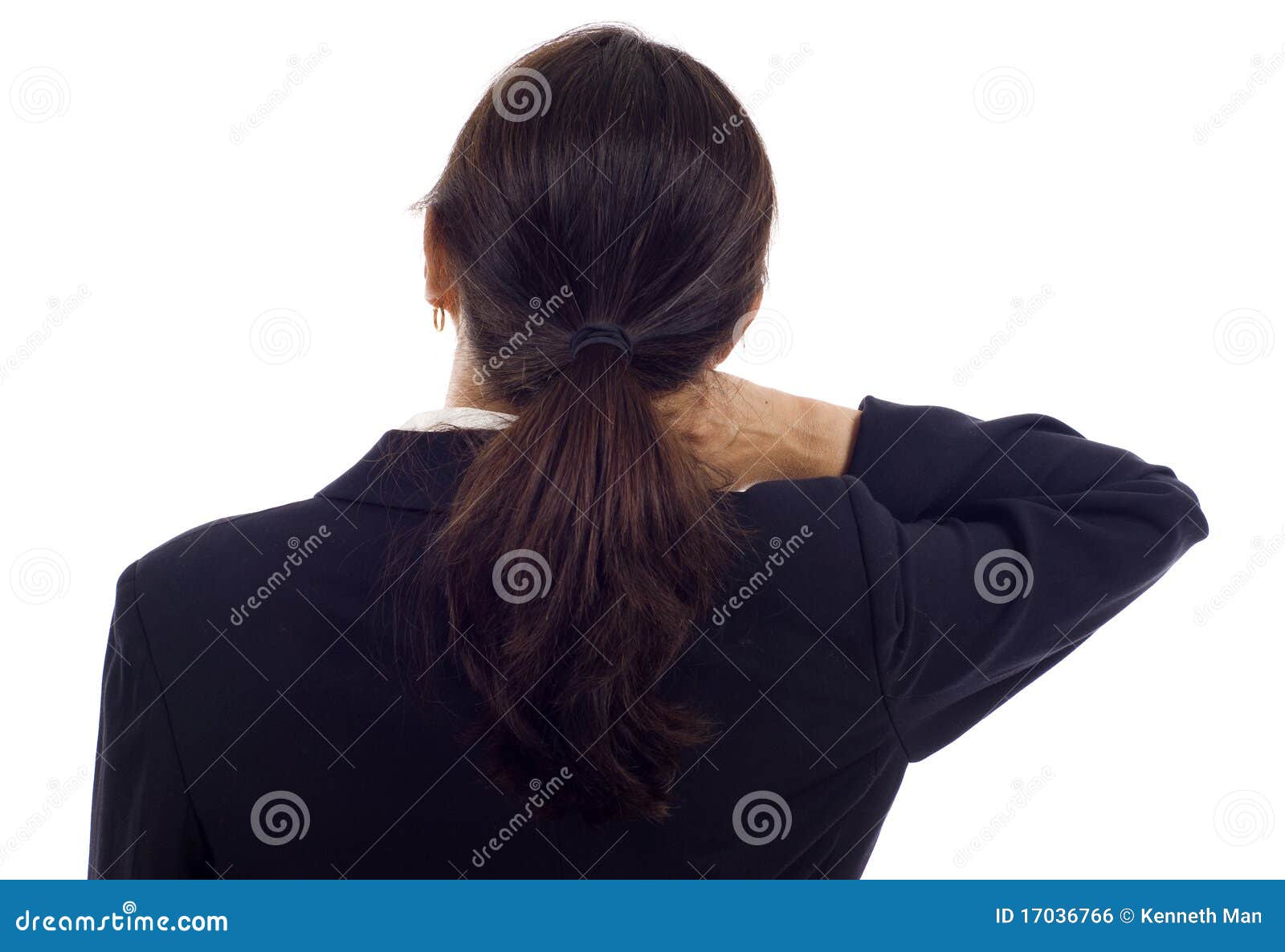 Dolore al collo fotografia stock. Immagine di asiatico ...