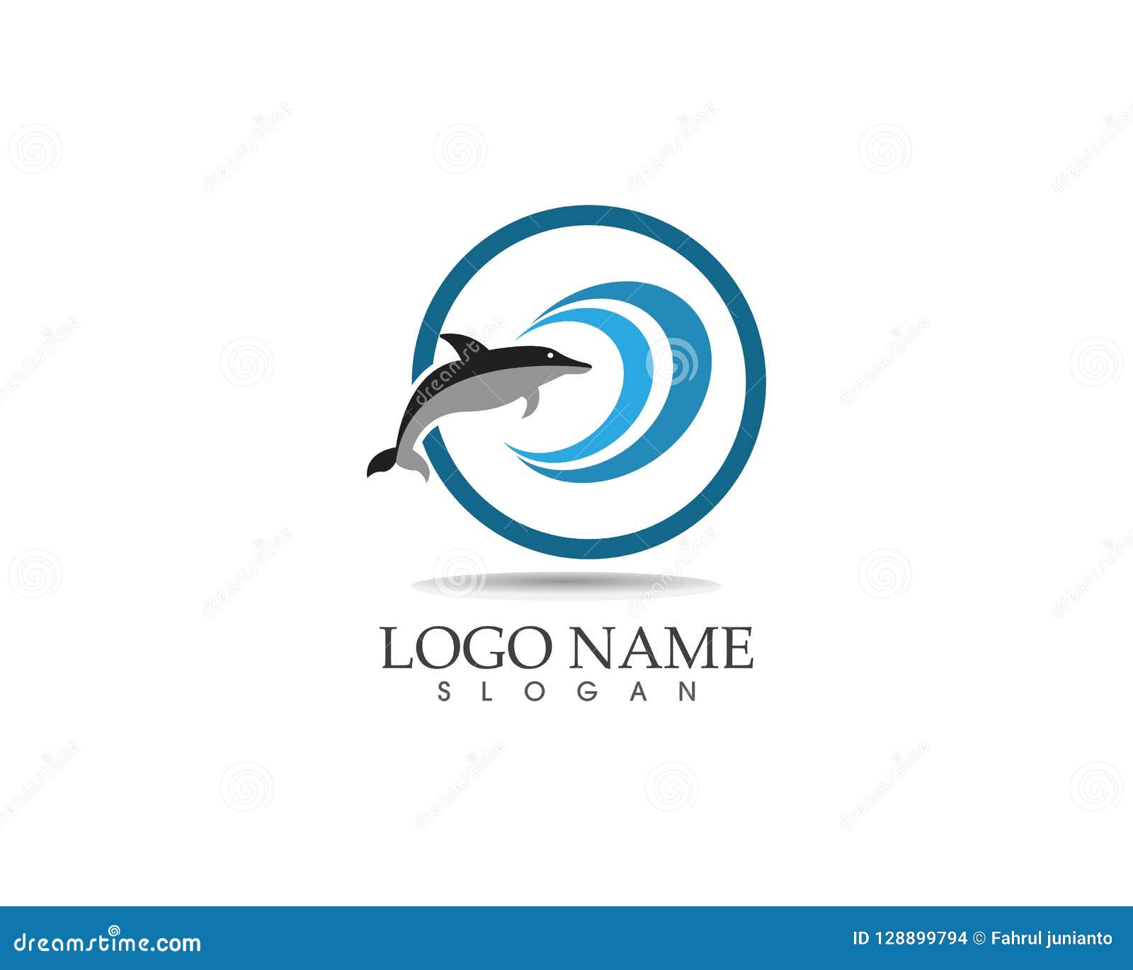Dolphin Fish Logo Vector Template Stock Vector ...