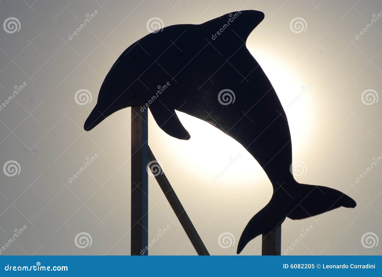 Dolphin signal stock image. Image of place, tourism, siluhette 6082205