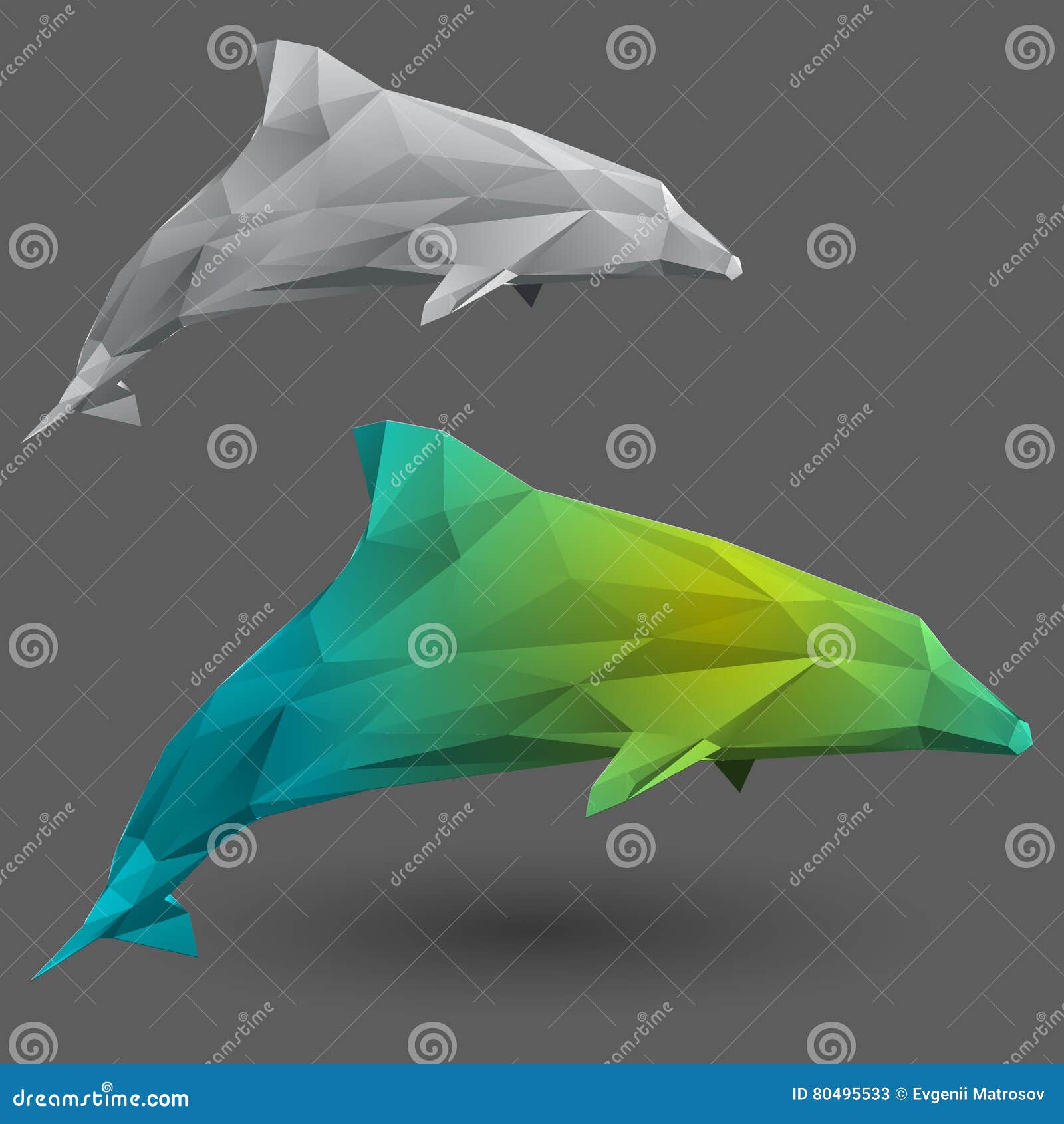 dolphin from triangles