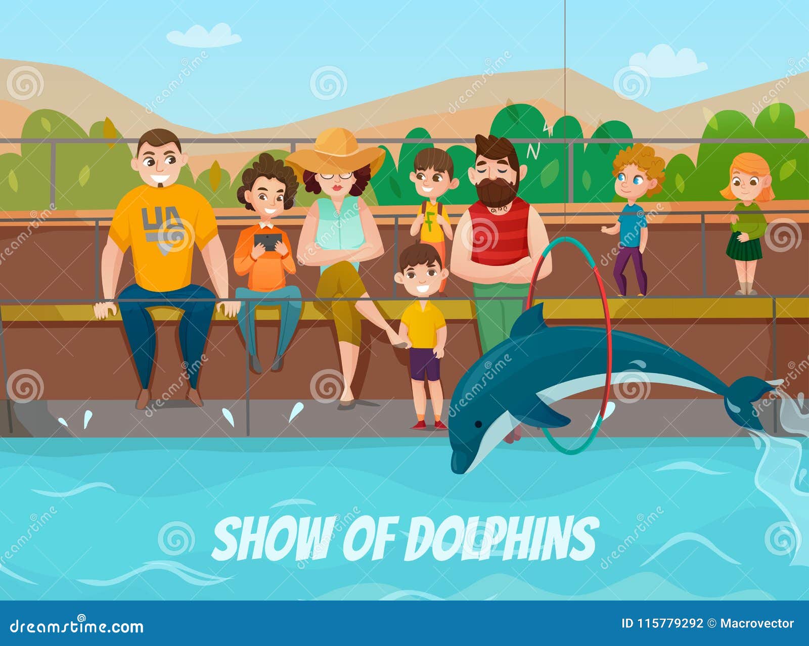 dolphinarium and family 