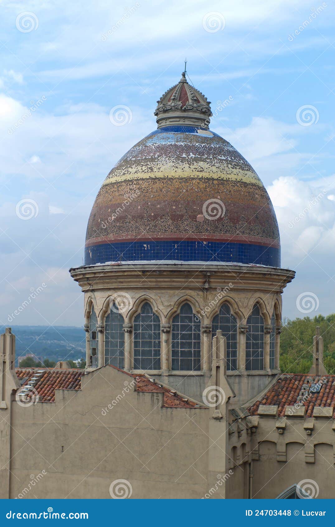 dome of the church of sta teresa and s jose