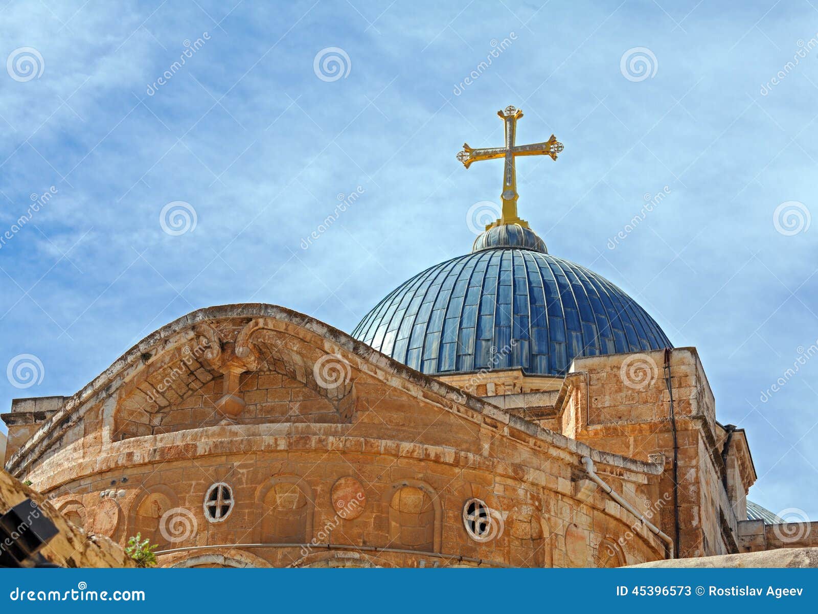 Dome of Holy Sepulchre Cathedral, Jerusalem Stock Image Image of christianity, temple 45396573