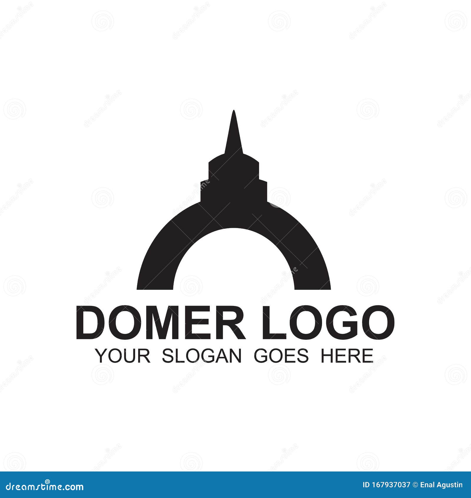 Dome Logo Icon Design Vector Template Stock Vector Illustration of