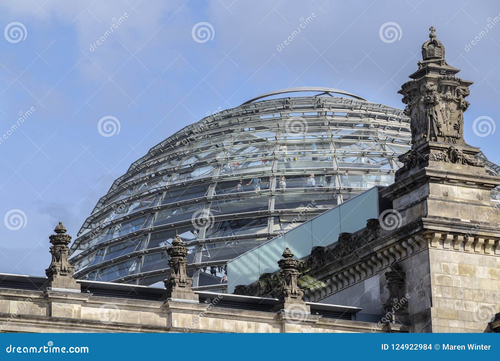 dome of the reichstag building german goverment in berlin the