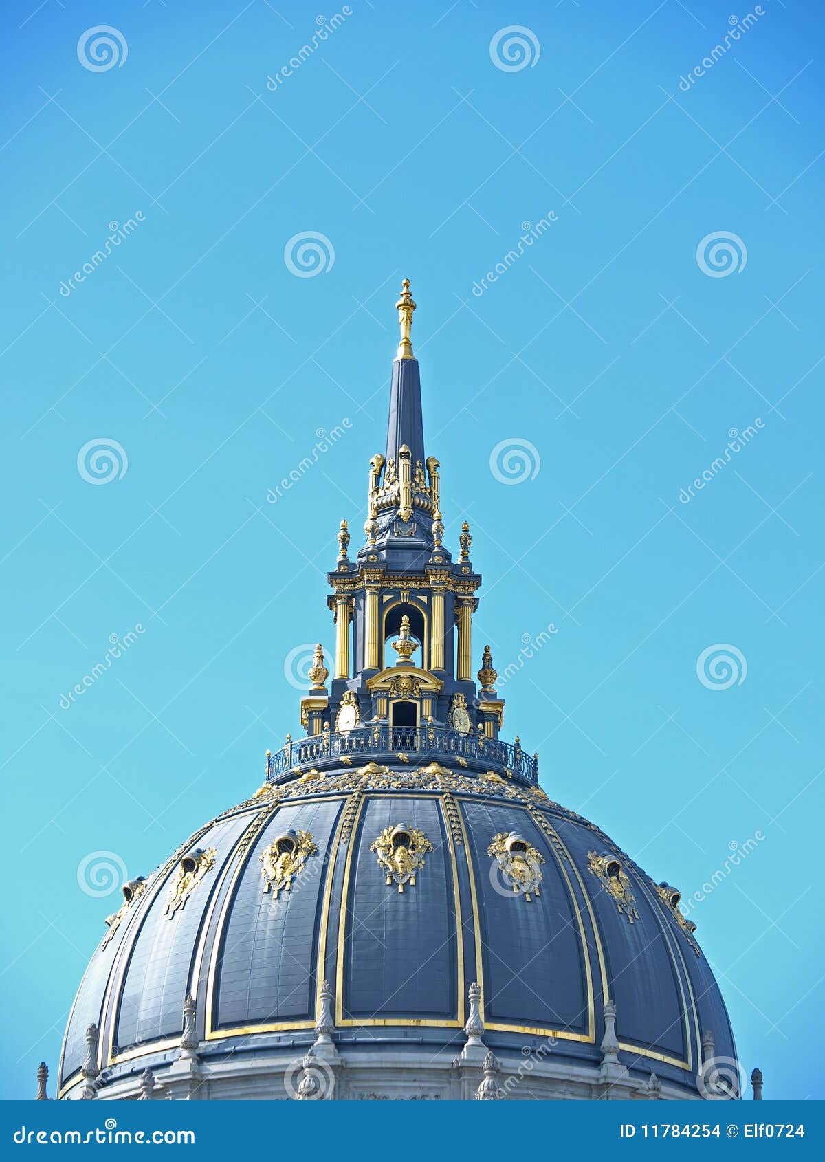 Dome of San Francisco City Hall Stock Photo Image of architecture, district 11784254