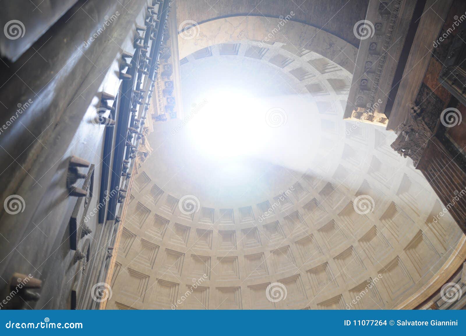 Domed roof of Pantheon stock photo. Image of italian 11077264