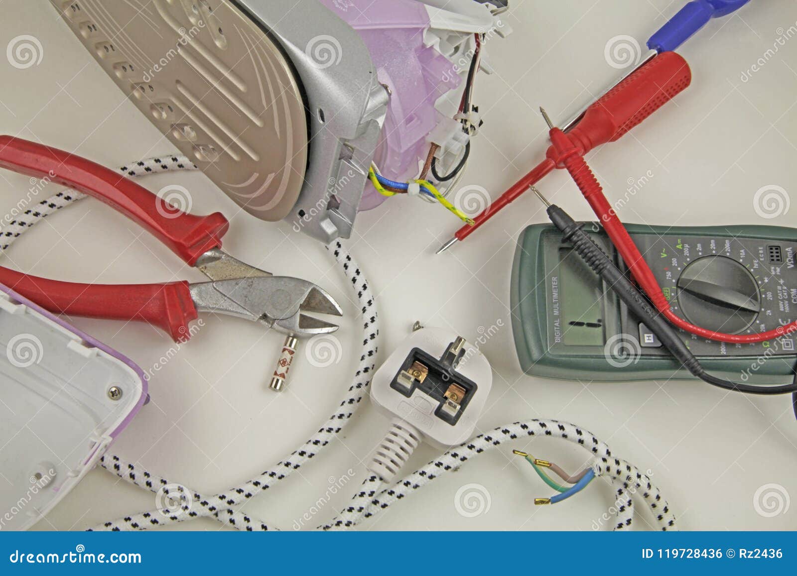 Domestic iron repair stock photo. Image of domestic 119728436